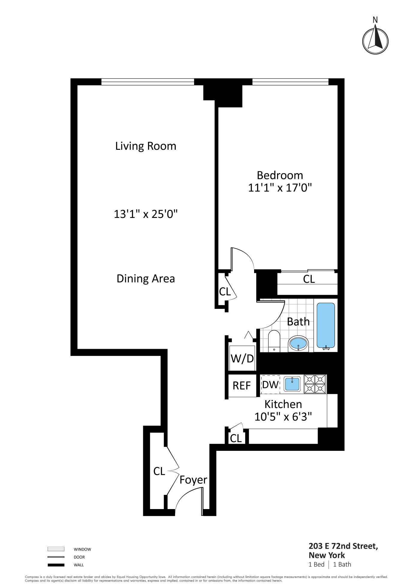 Floorplan for 203 East 72nd Street, 5-E