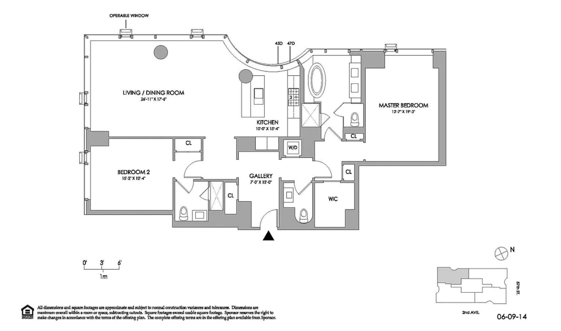 Floorplan for 252 East 57th Street, 47D