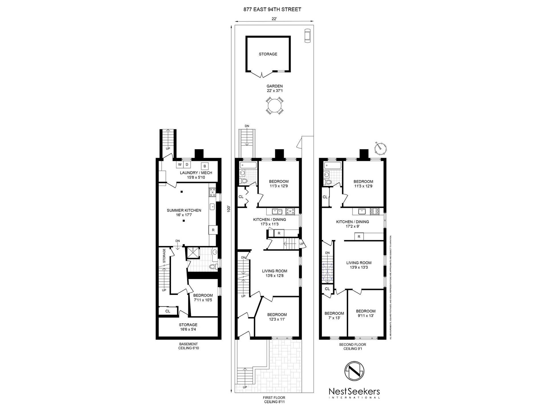 Floorplan for 877 East 94th Street