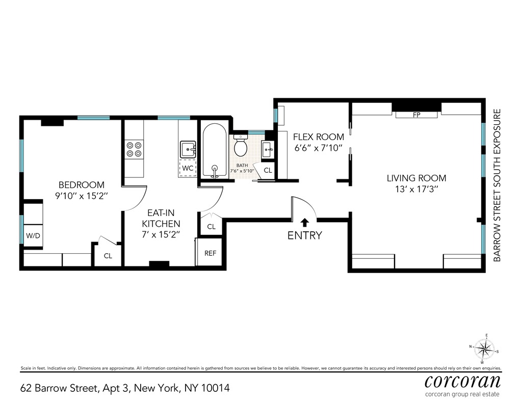 Floorplan for 62 Barrow Street, 3