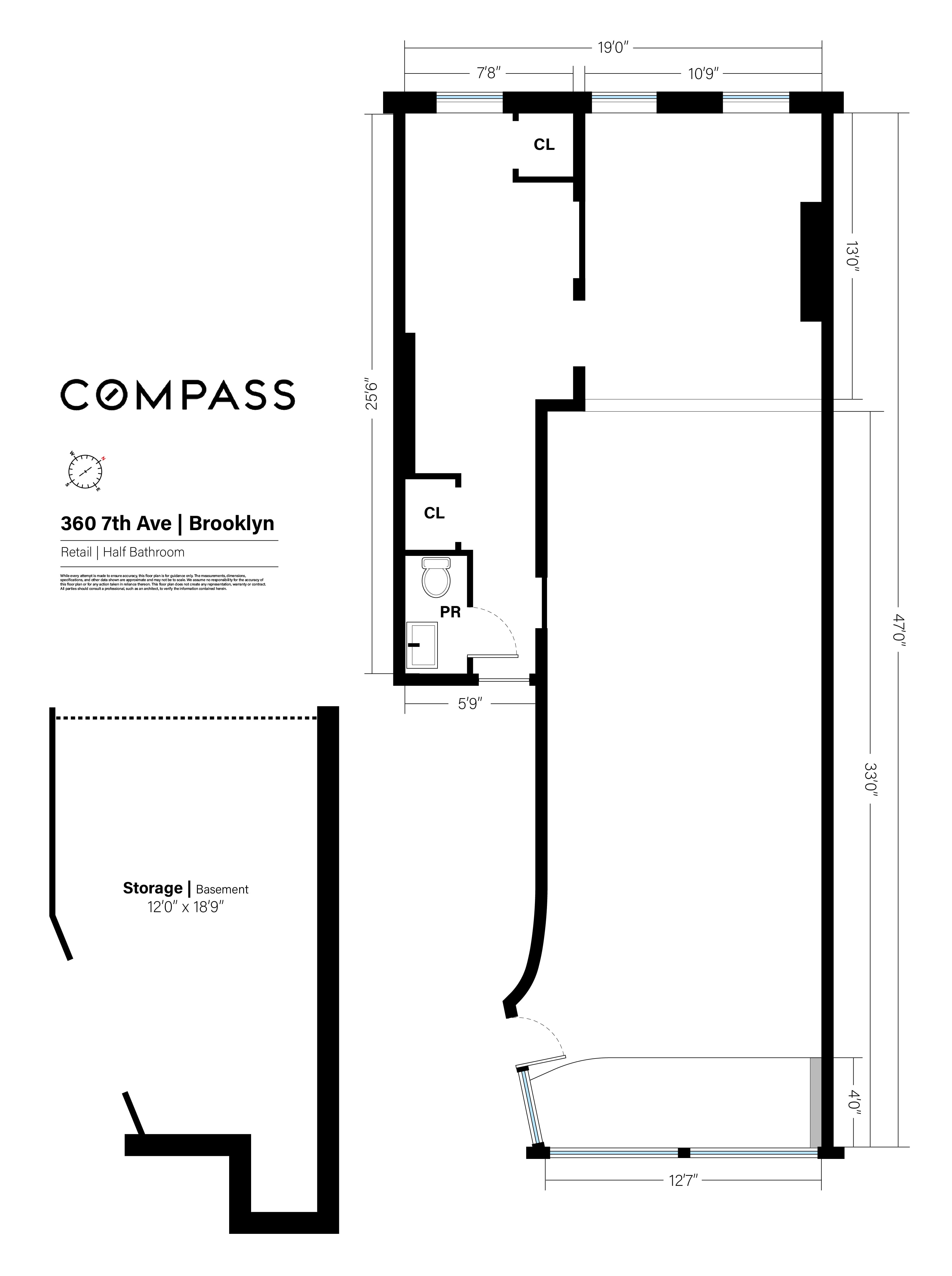 Floorplan for 360 7th Avenue, STORE