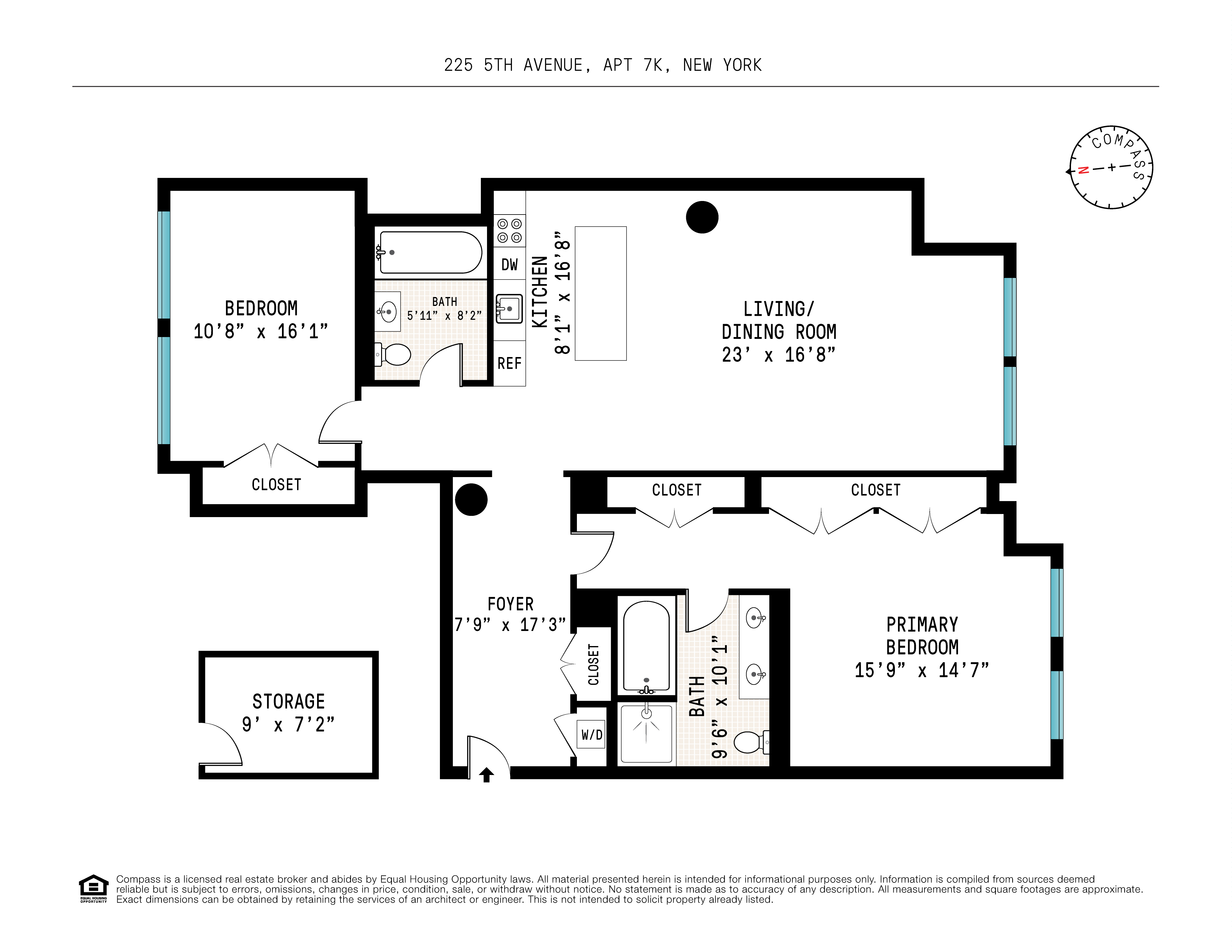 Floorplan for 225 5th Avenue, 7K