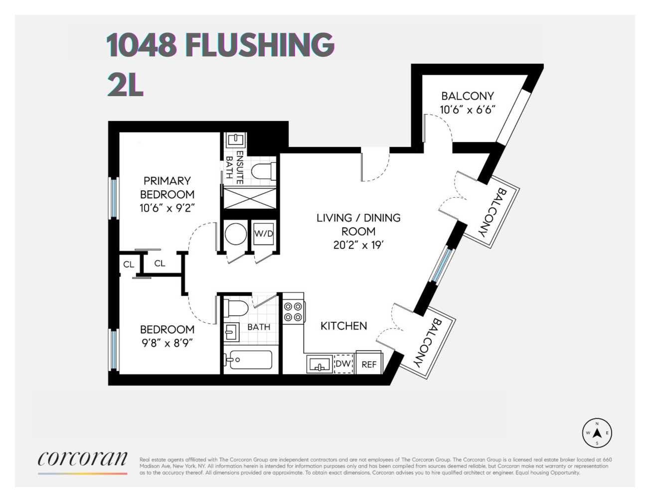 Floorplan for 1048 Flushing Avenue, 2L