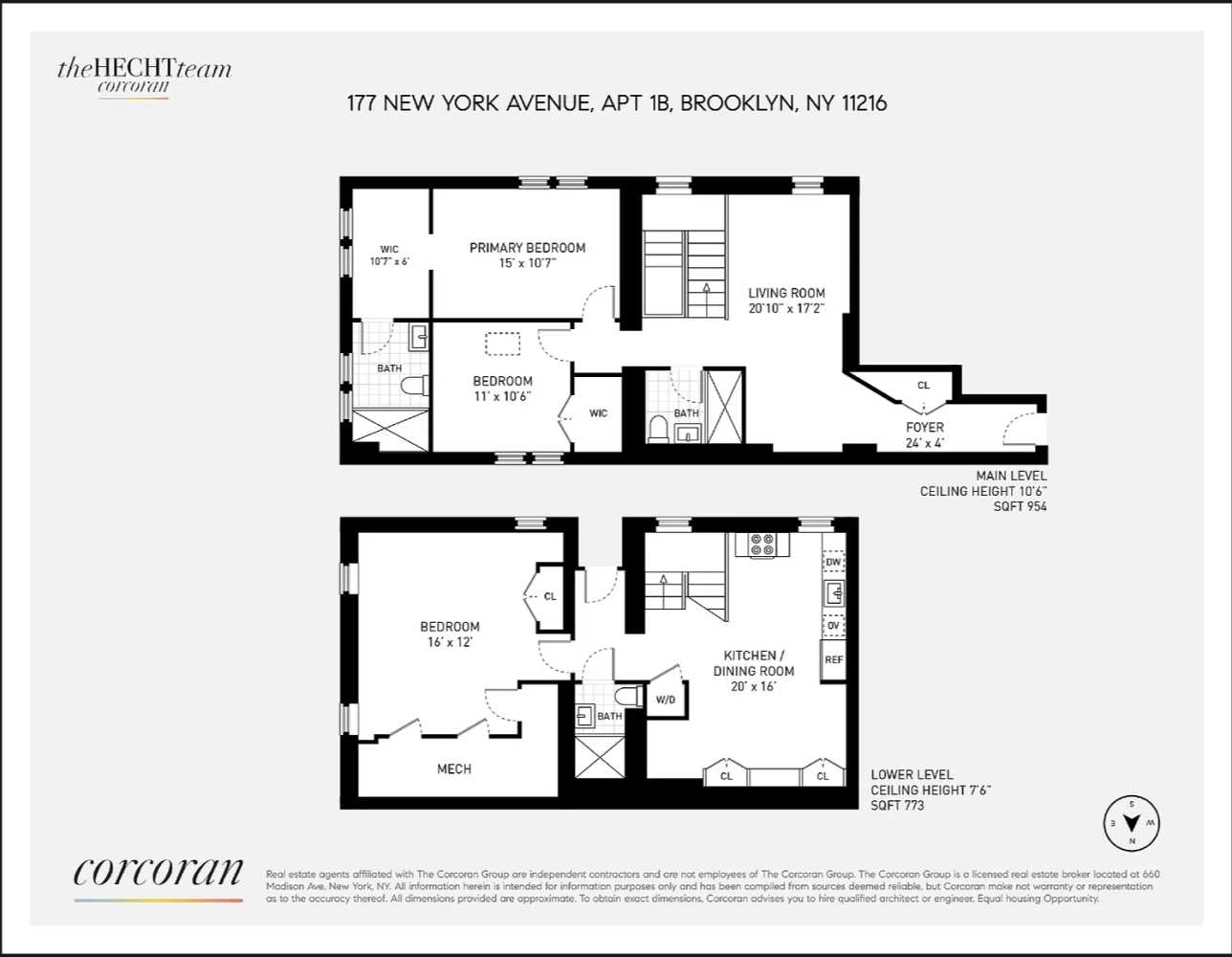 Floorplan for 177 New York Avenue, 1B