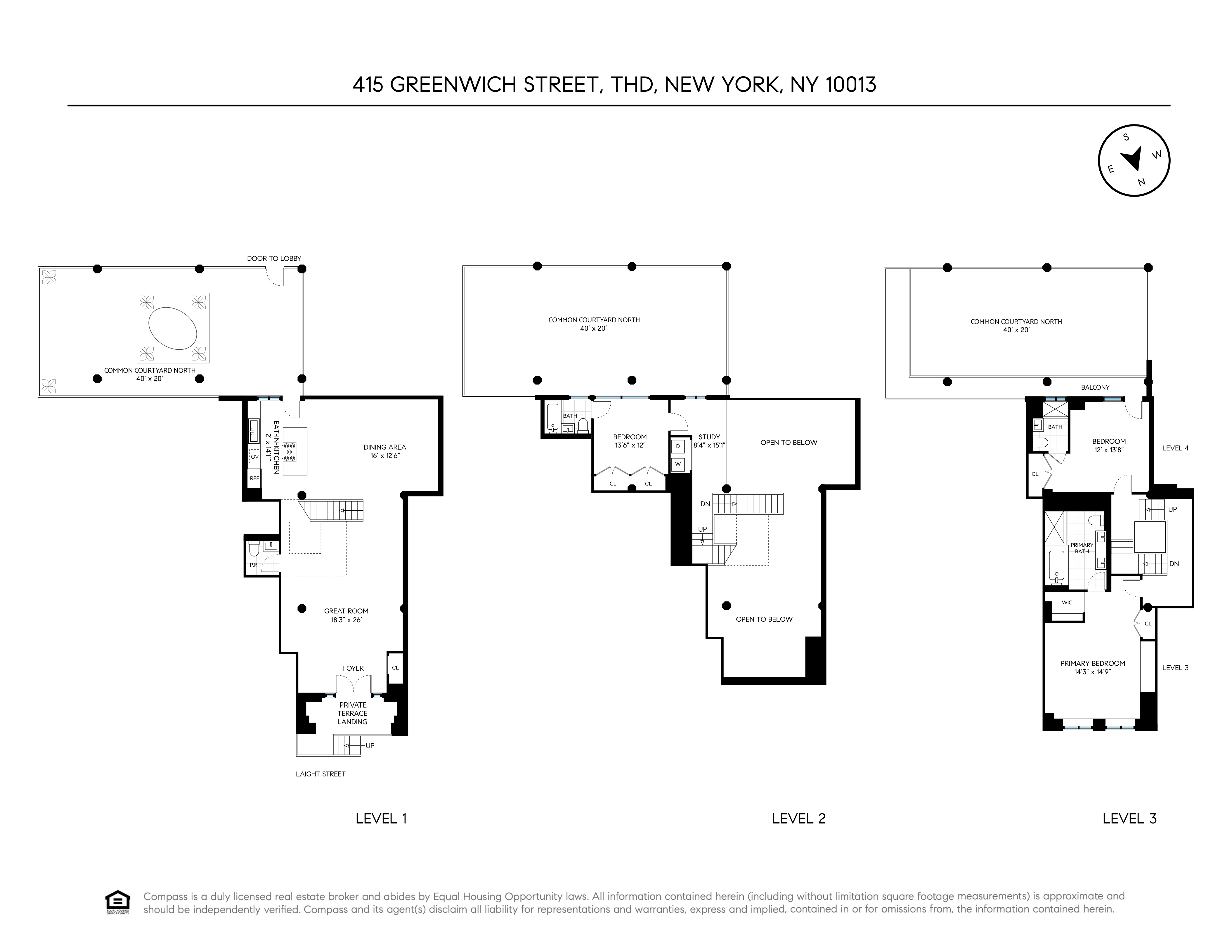 Floorplan for 415 Greenwich Street, THD