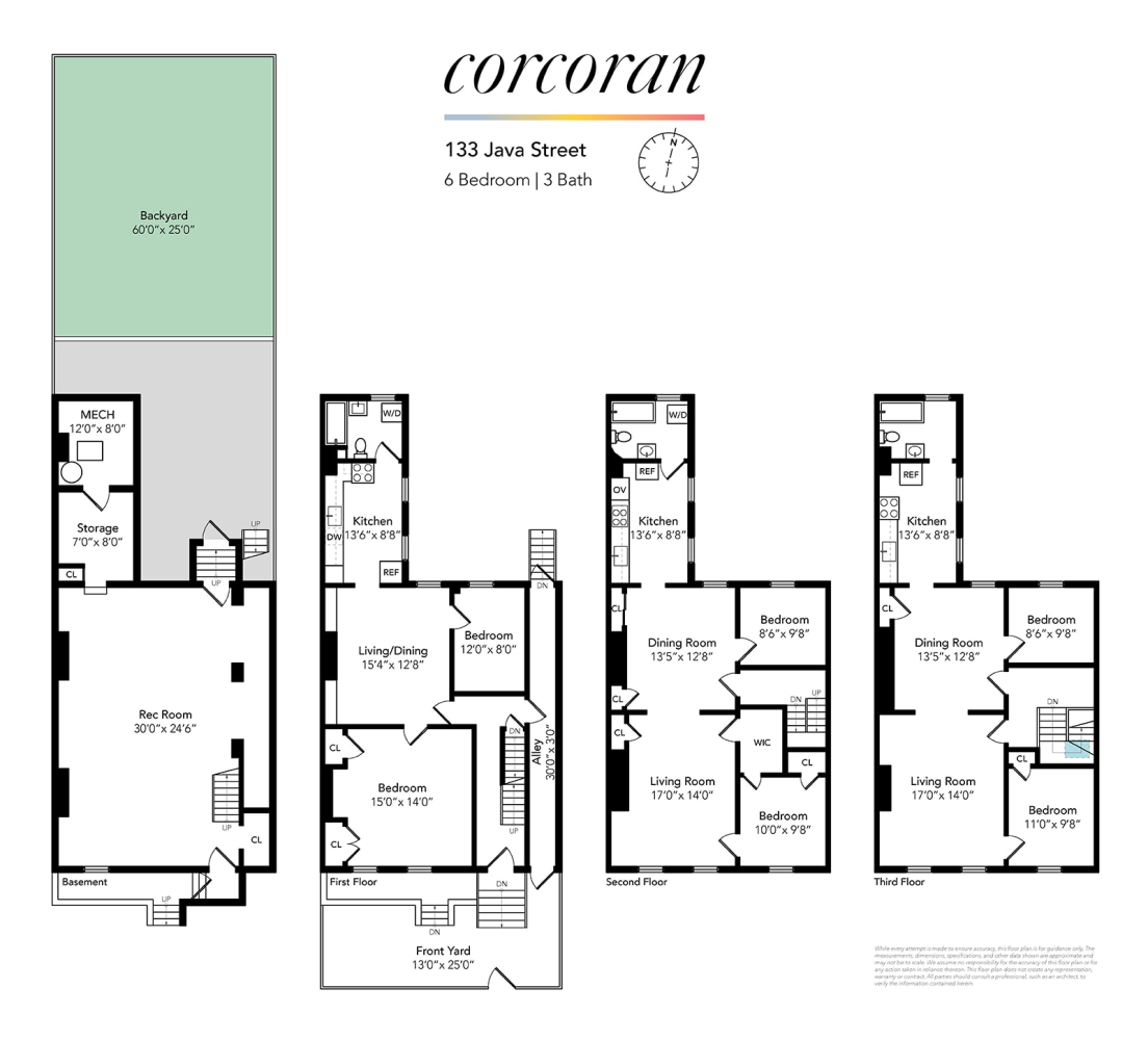 Floorplan for 133 Java Street