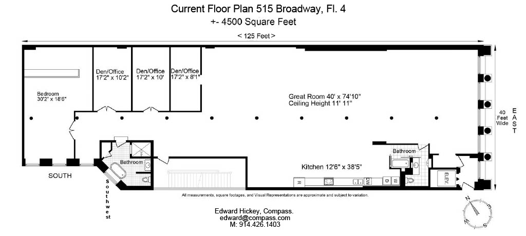 Floorplan for 515 Broadway, 4