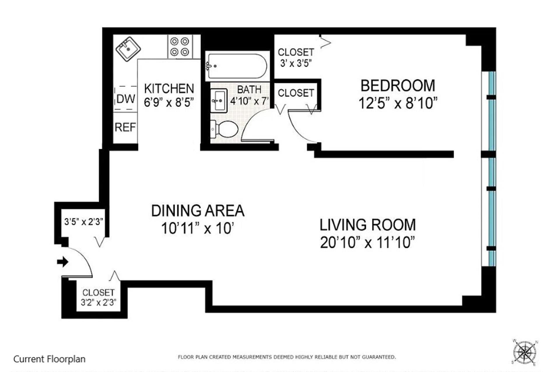 Floorplan for 85 Livingston Street, 15L