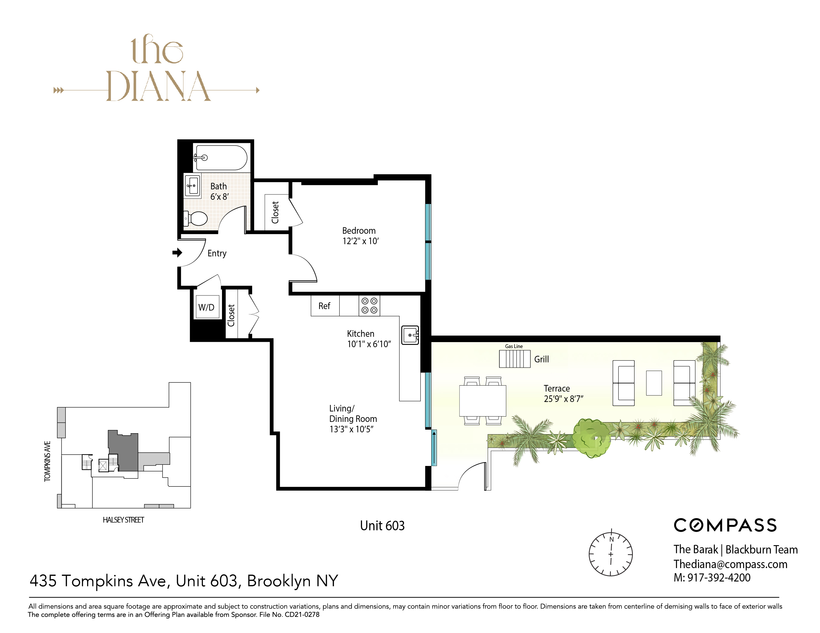 Floorplan for 435 Tompkins Avenue, 603