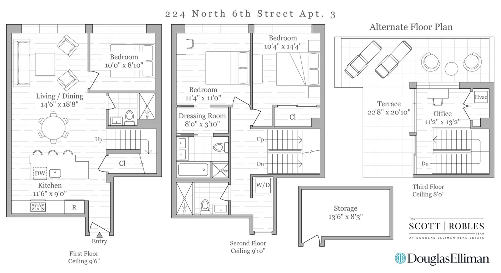 Floorplan for 224 North 6th Street, 3