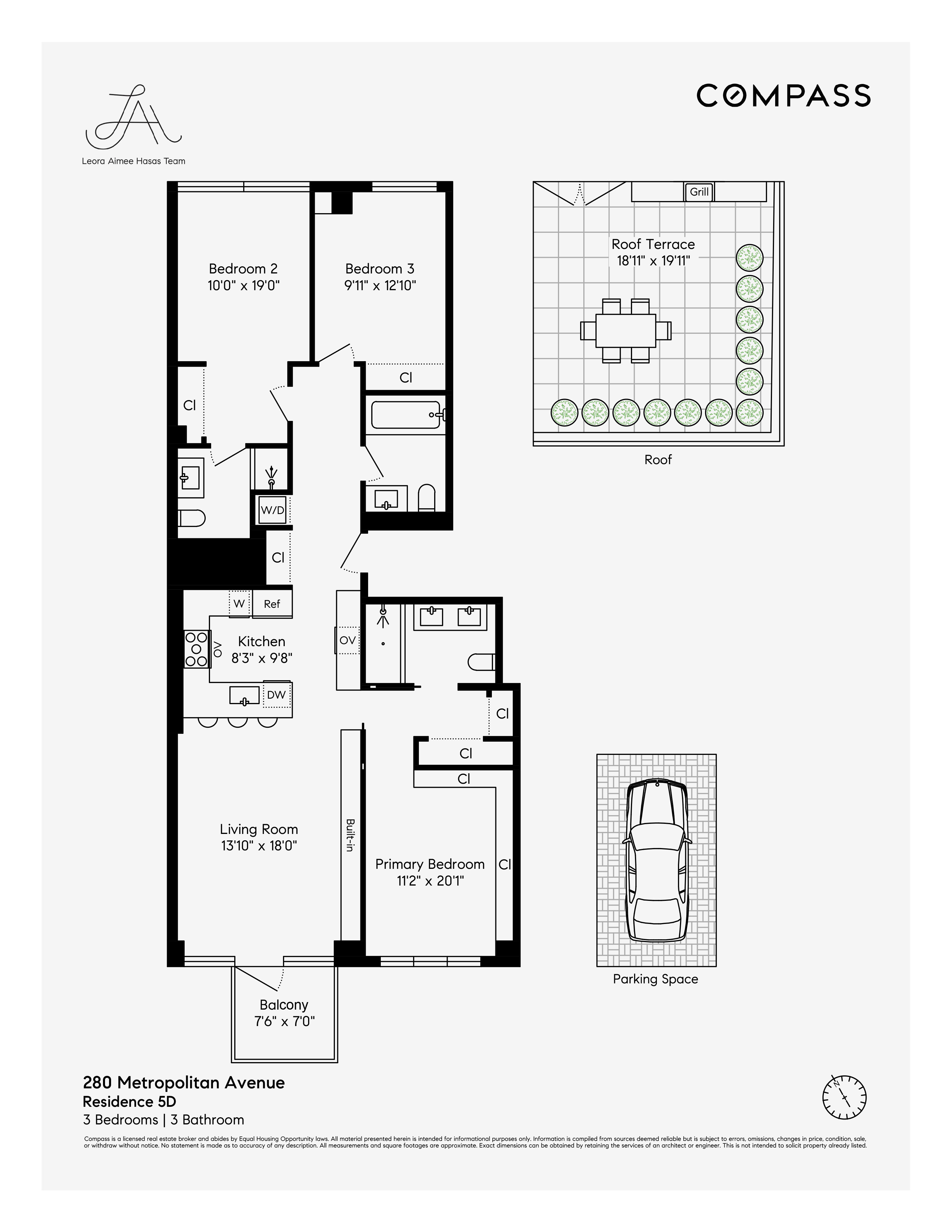 Floorplan for 280 Metropolitan Avenue, 5D