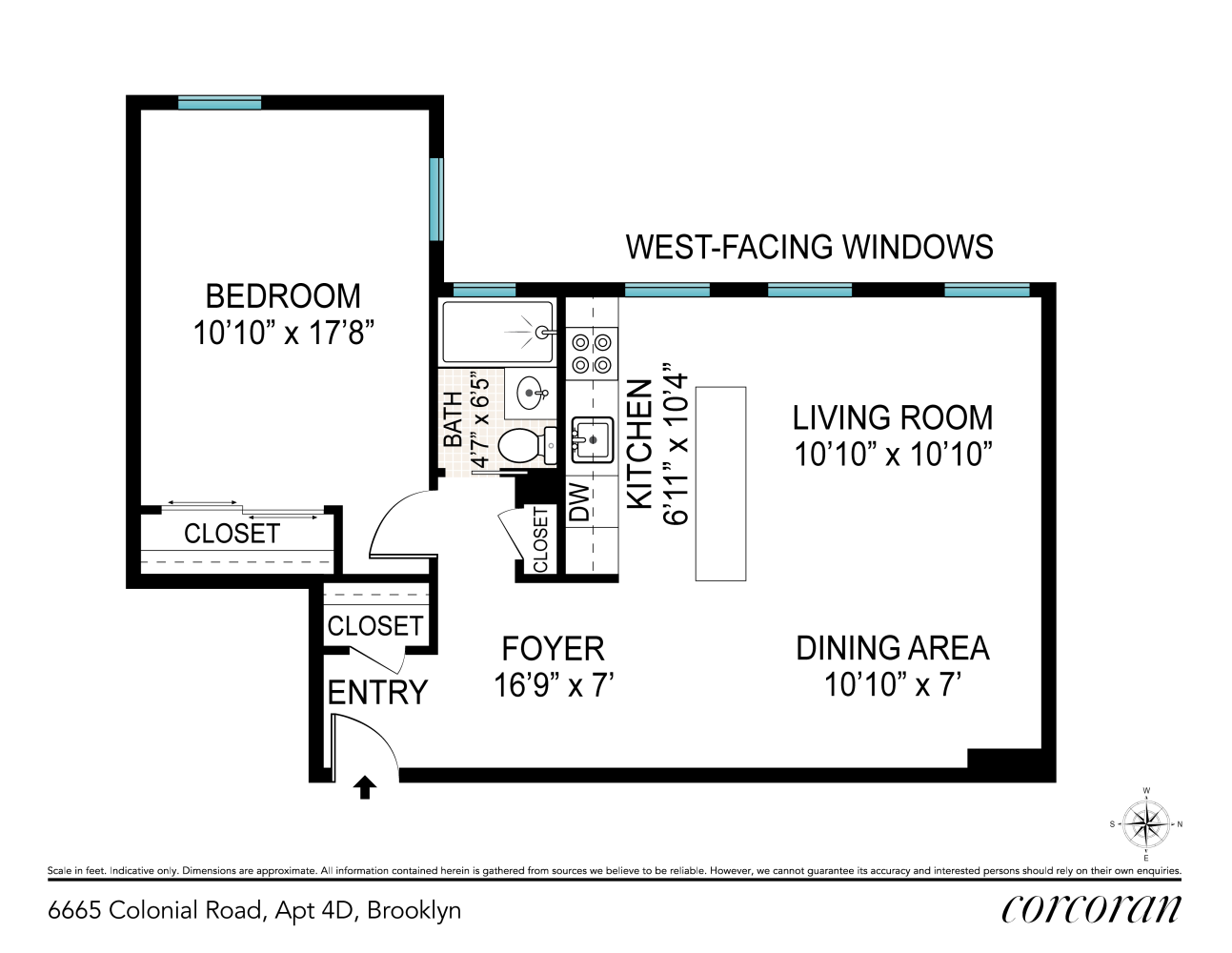 Floorplan for 6665 Colonial Road, 4D