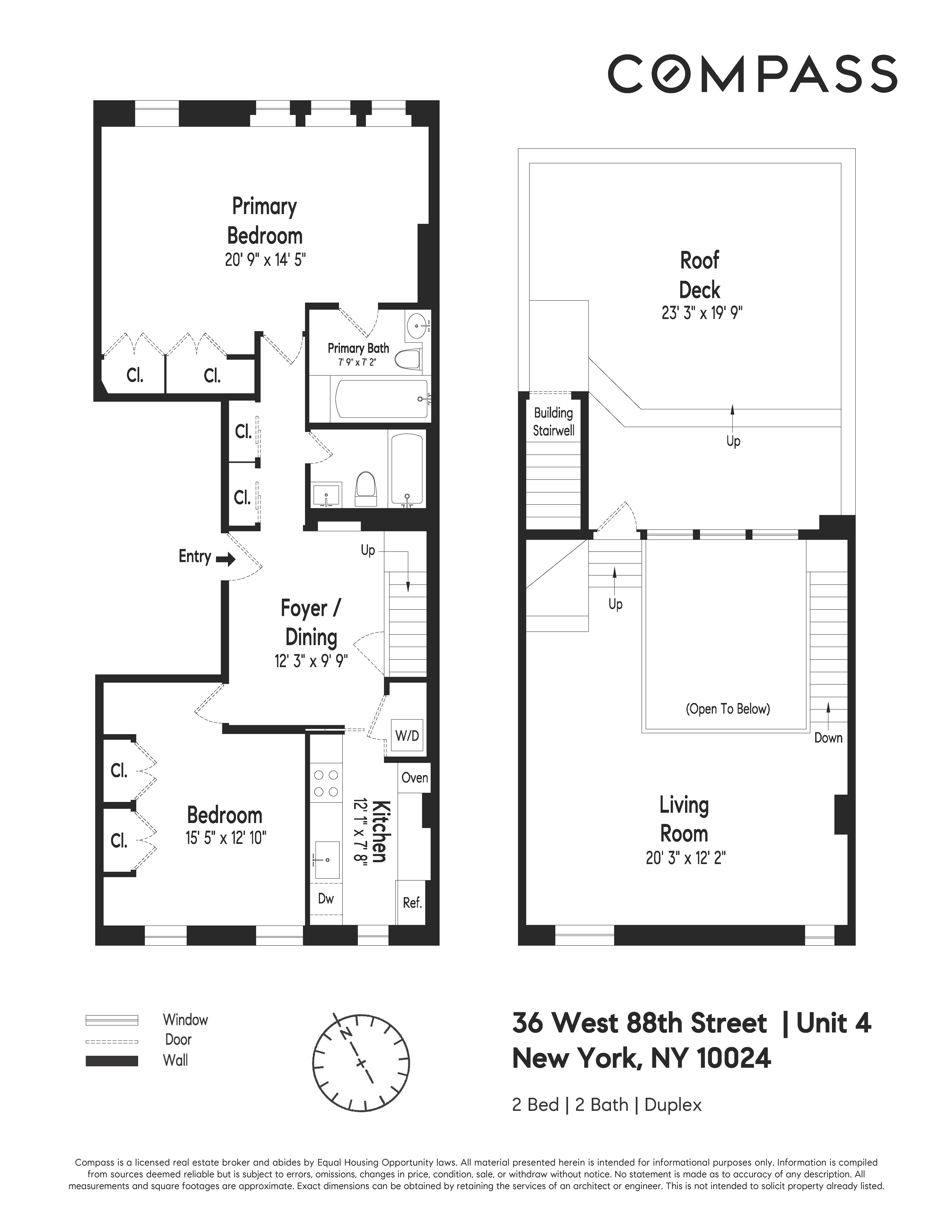 Floorplan for 36 West 88th Street, 4