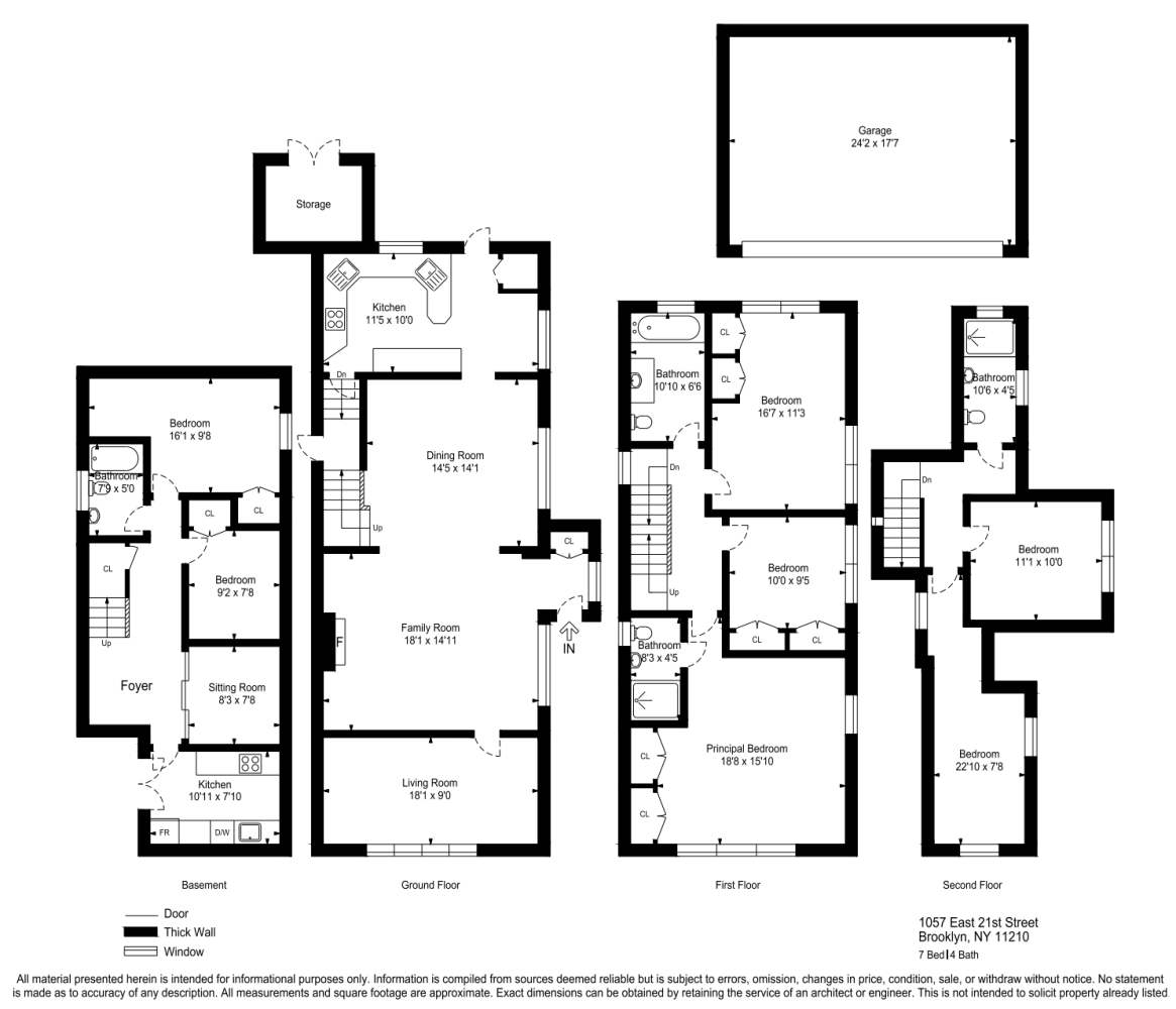 Floorplan for 1057 East 21st Street