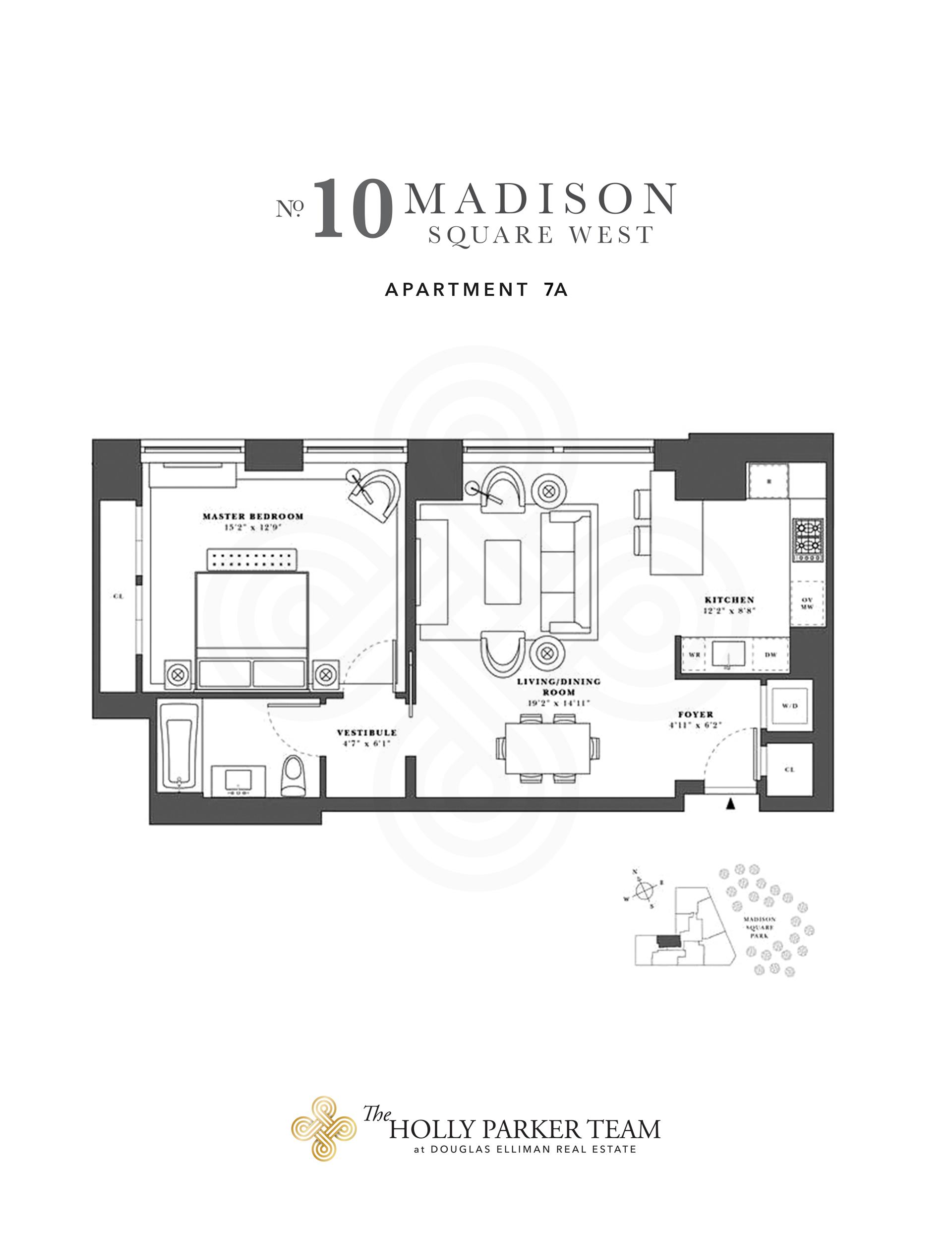 Floorplan for 10 Madison Square, 7A