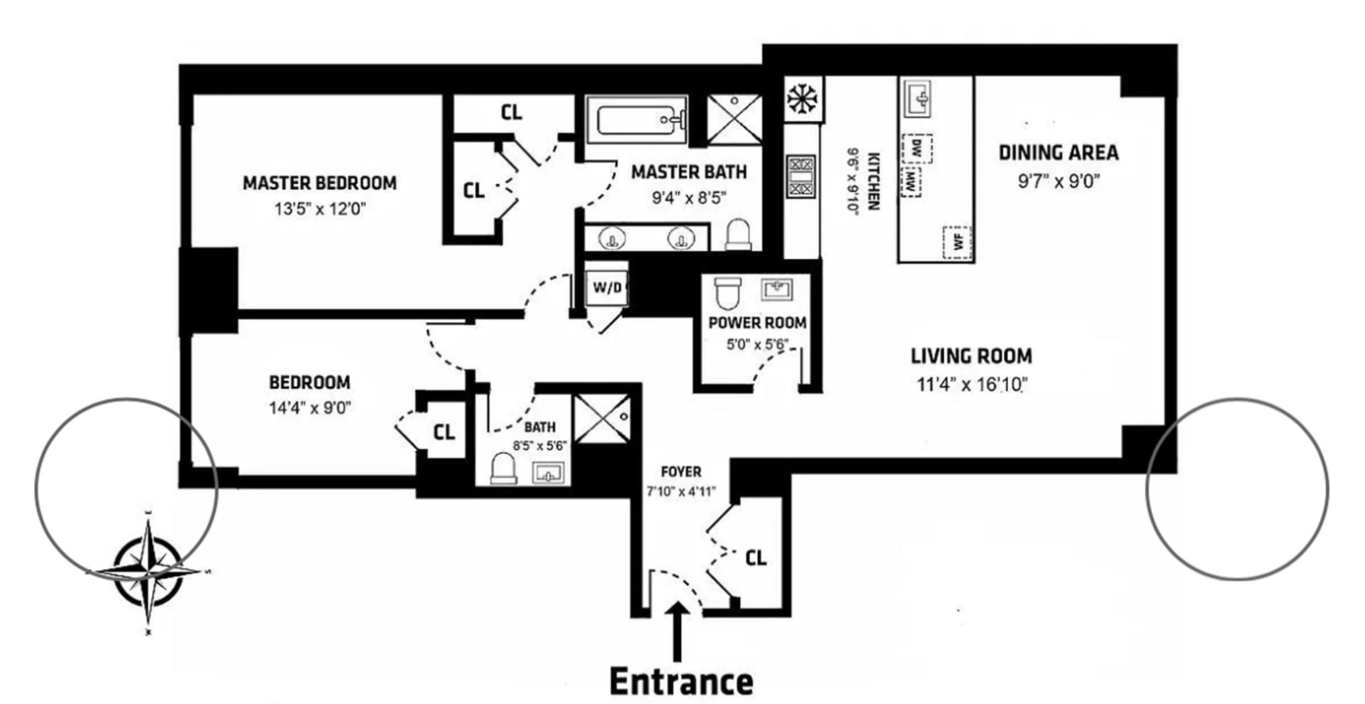 Floorplan for 261 West 28th Street, 6E