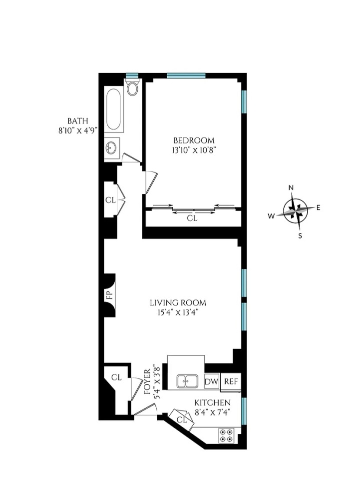 Floorplan for 7 East 85th Street, 7D