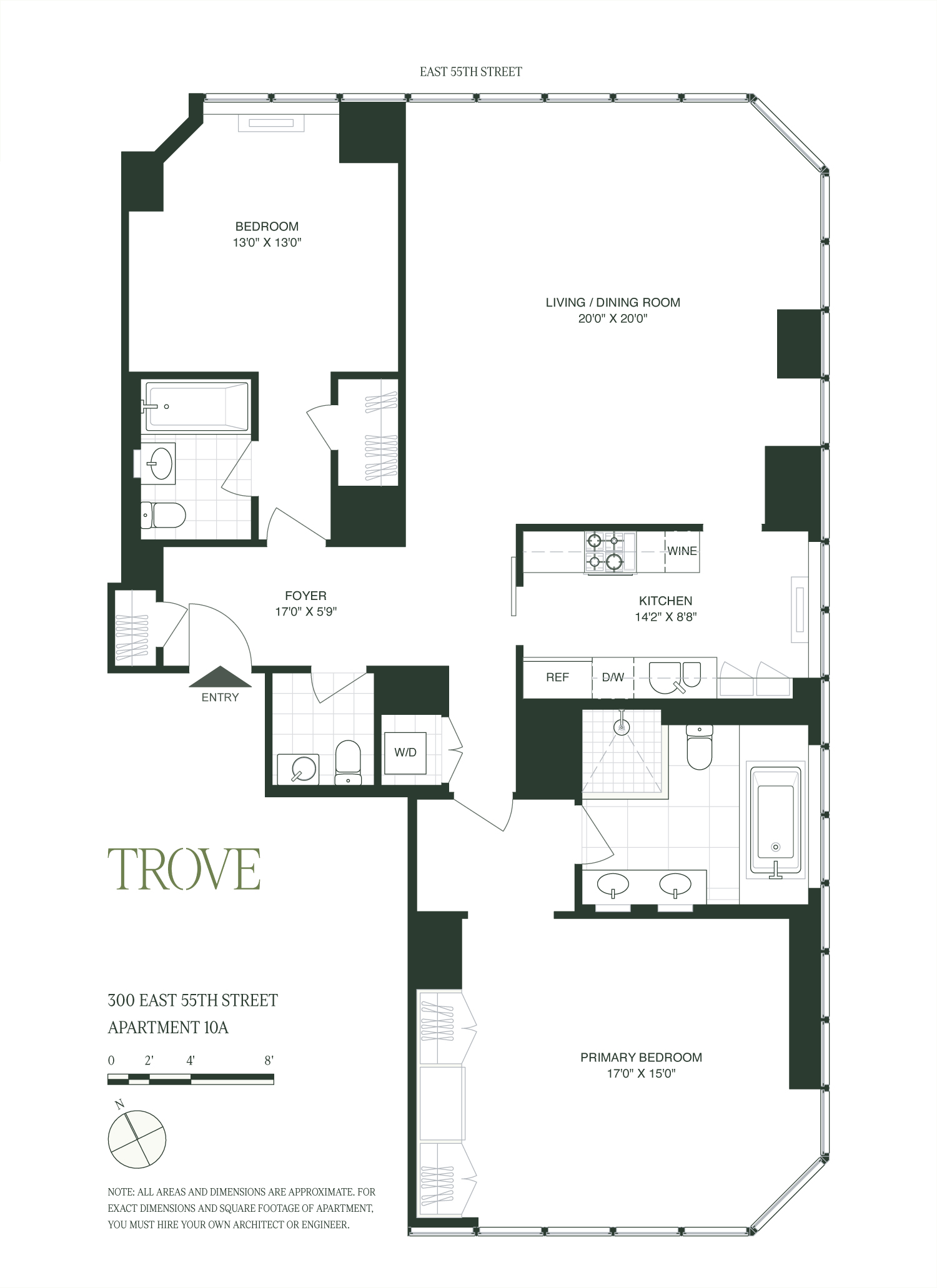 Floorplan for 300 East 55th Street, 10A