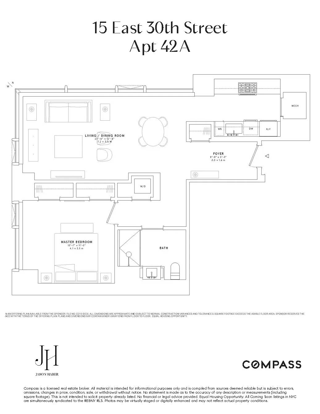 Floorplan for 15 East 30th Street, 42A