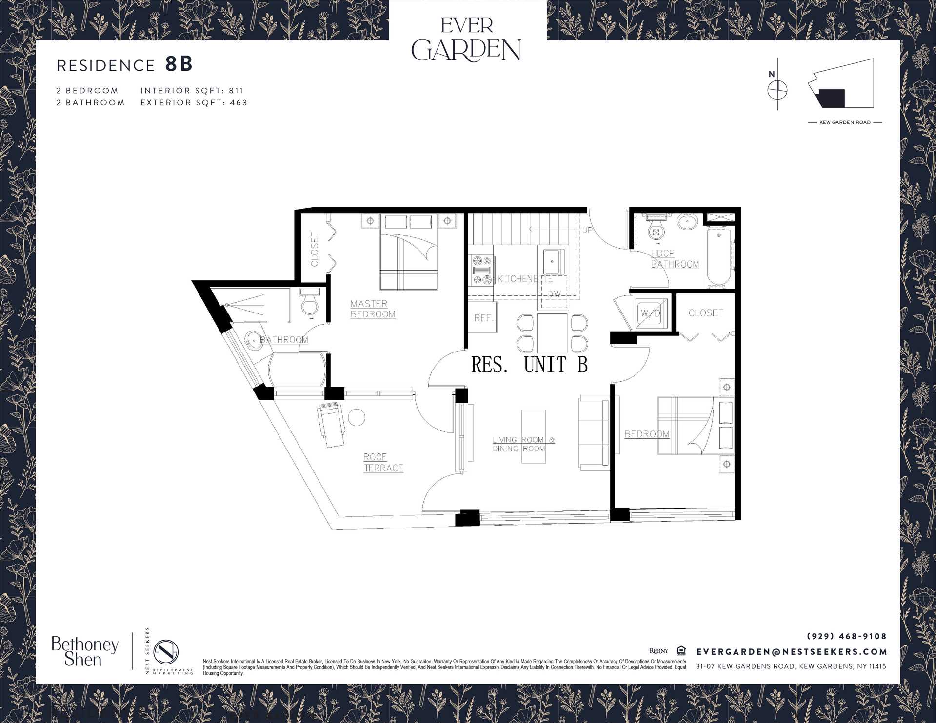 Floorplan for 81-07 Kew Gardens Road, 8-B