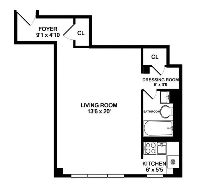 Floorplan for 319 East 50th Street, 3D