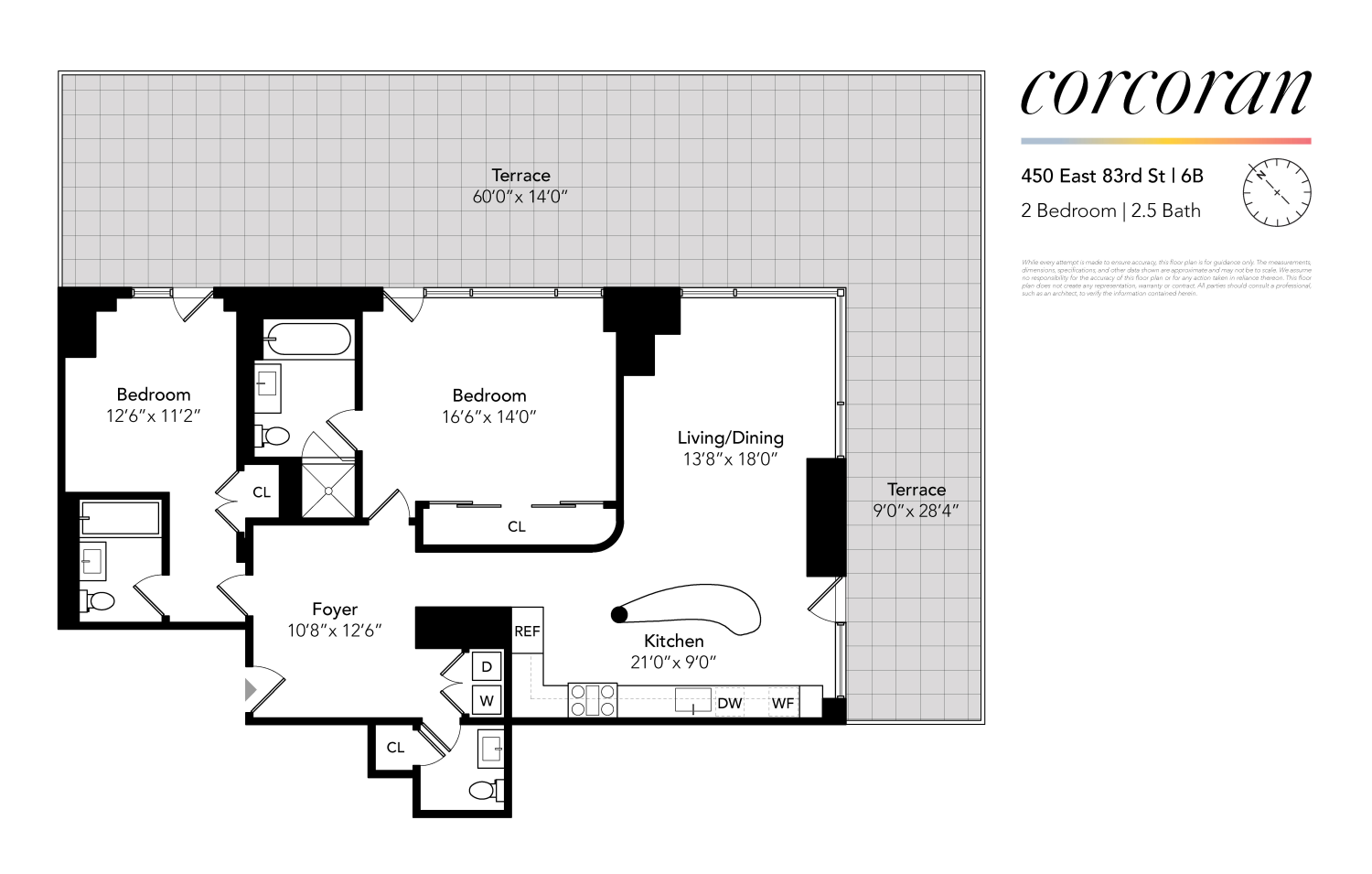 Floorplan for 450 East 83rd Street, 6B