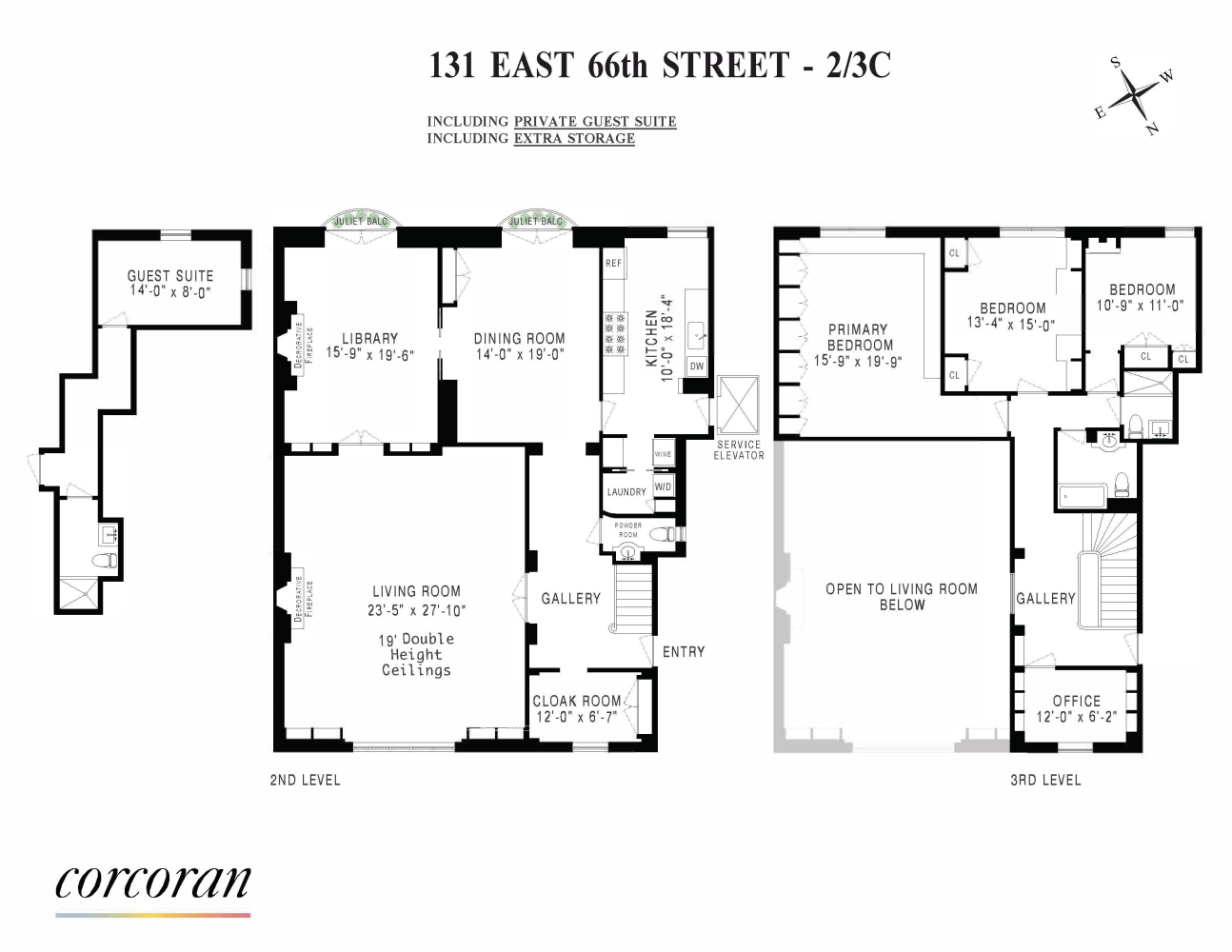 Floorplan for 131 East 66th Street, 2/3C/S3