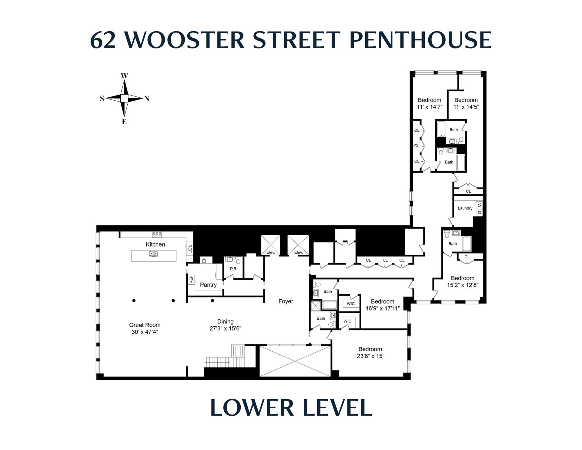 Floorplan for 62 Wooster Street, PH