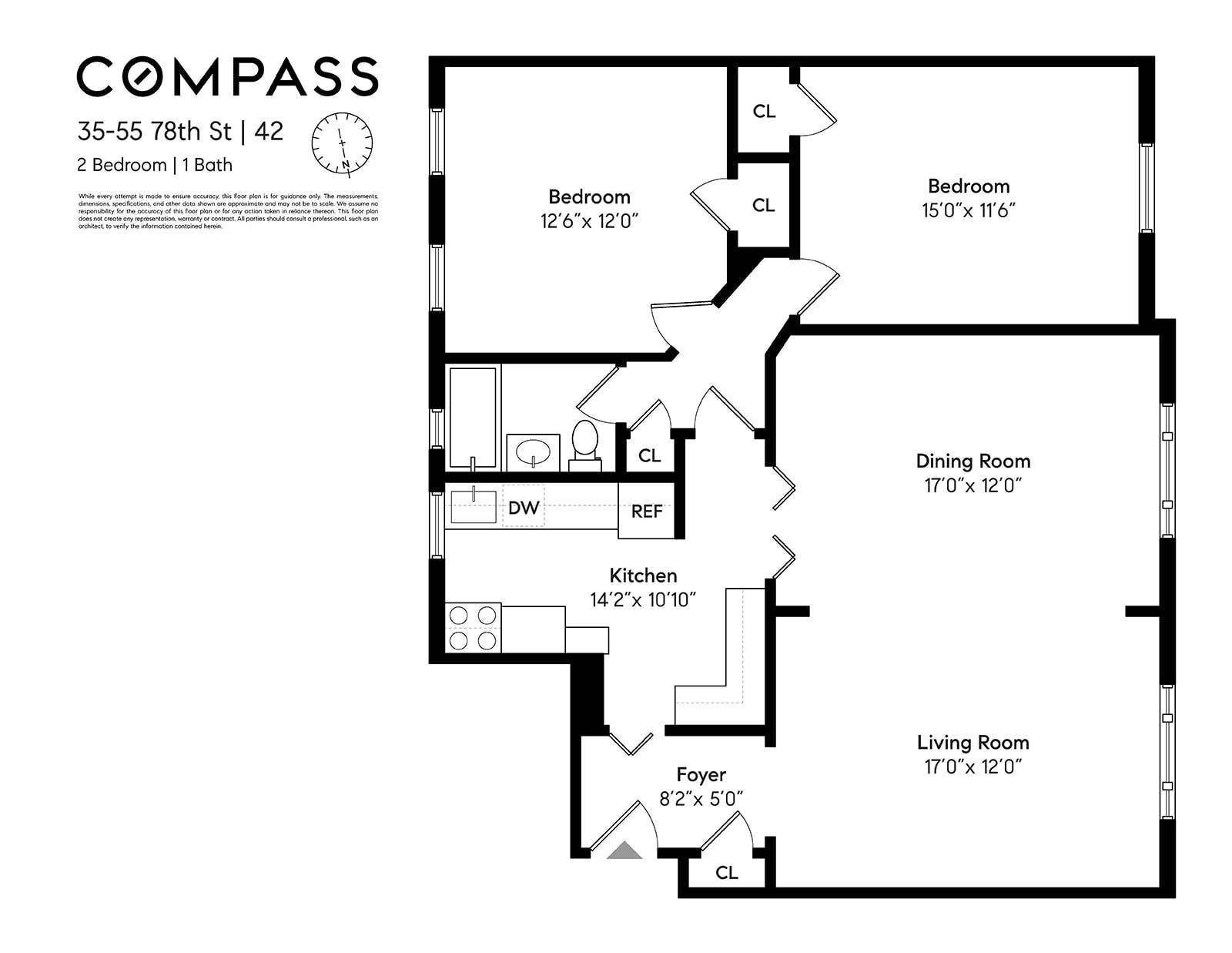 Floorplan for 35-55 78th Street, 42