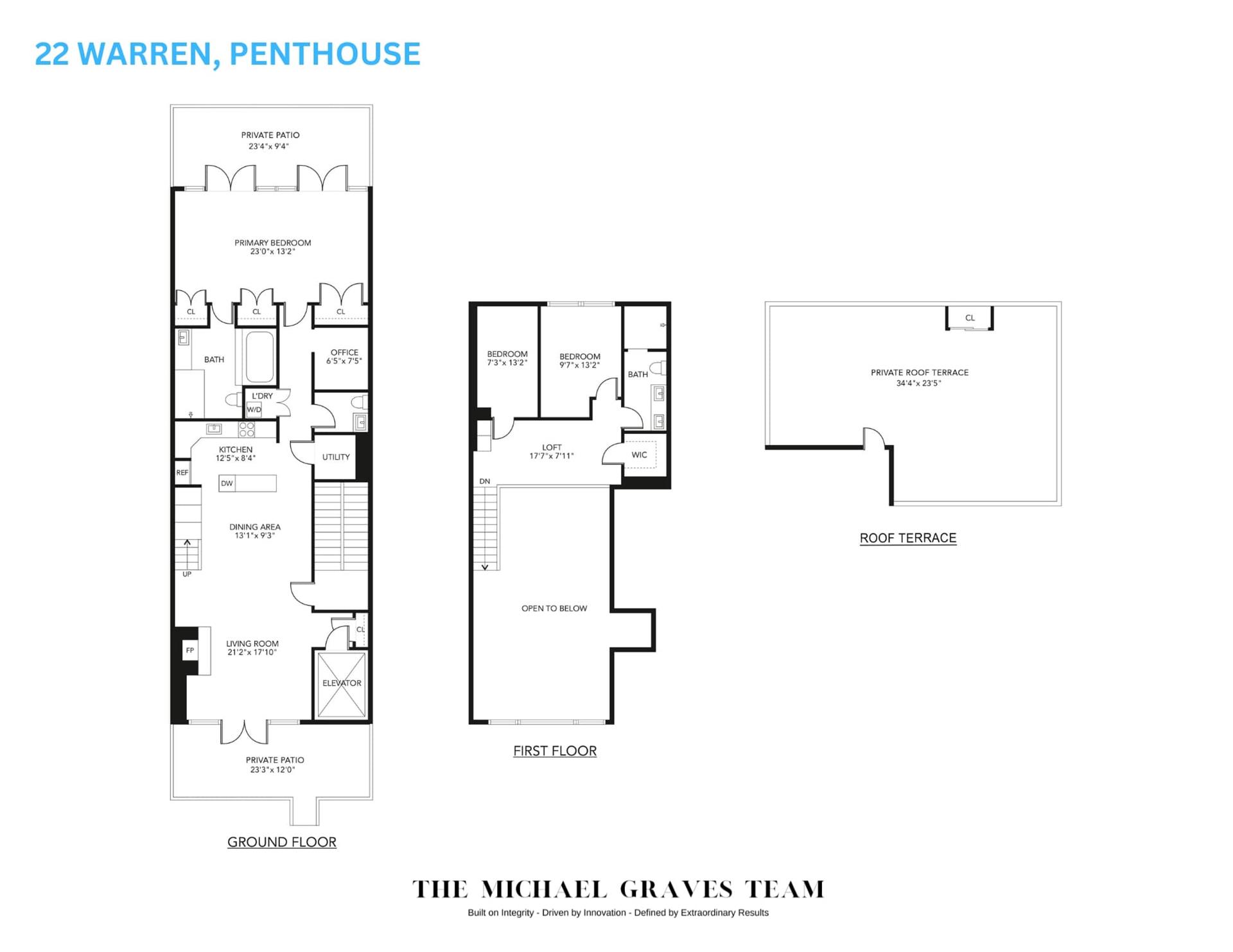 Floorplan for 22 Warren Street, PH6