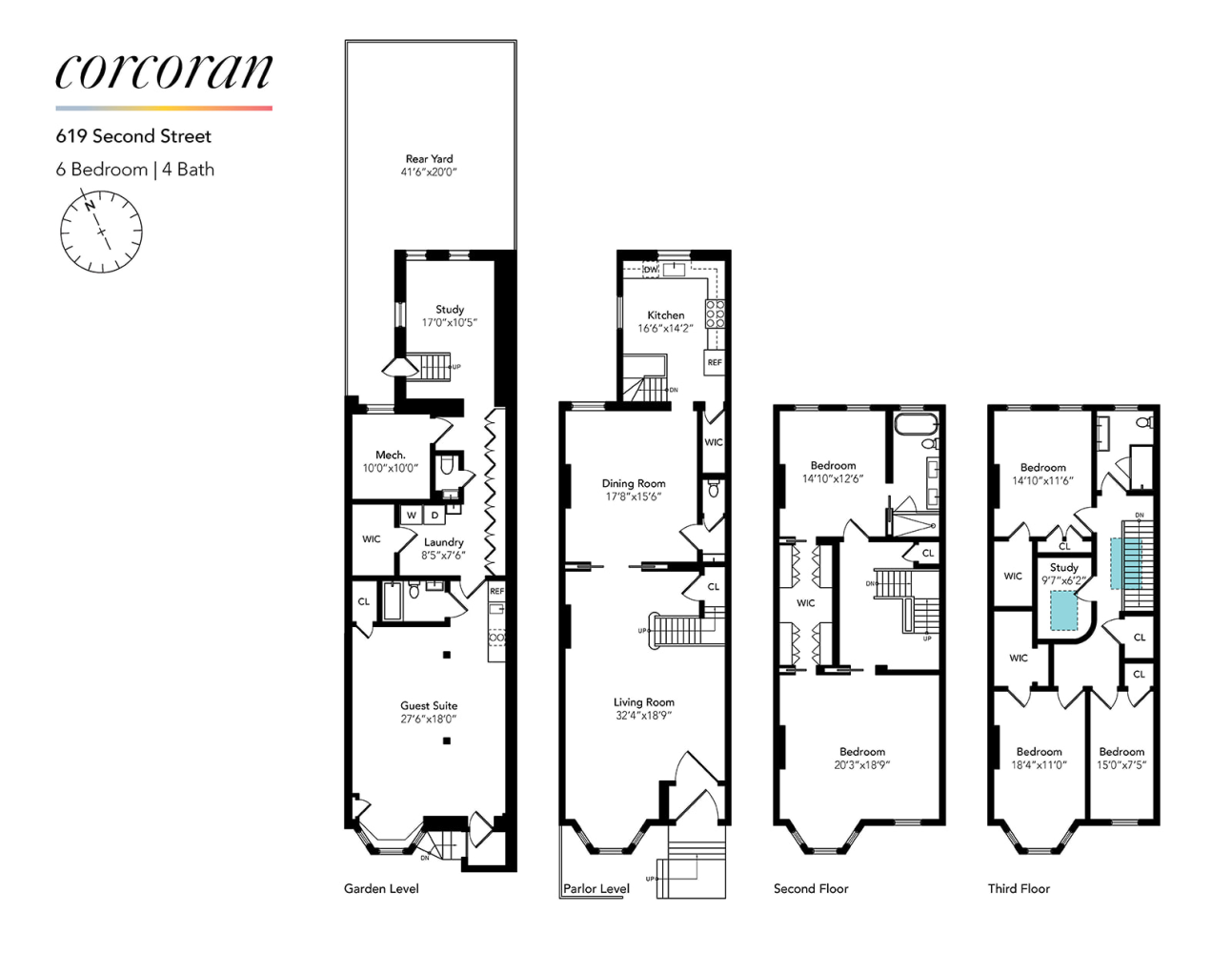 Floorplan for 619 2nd Street