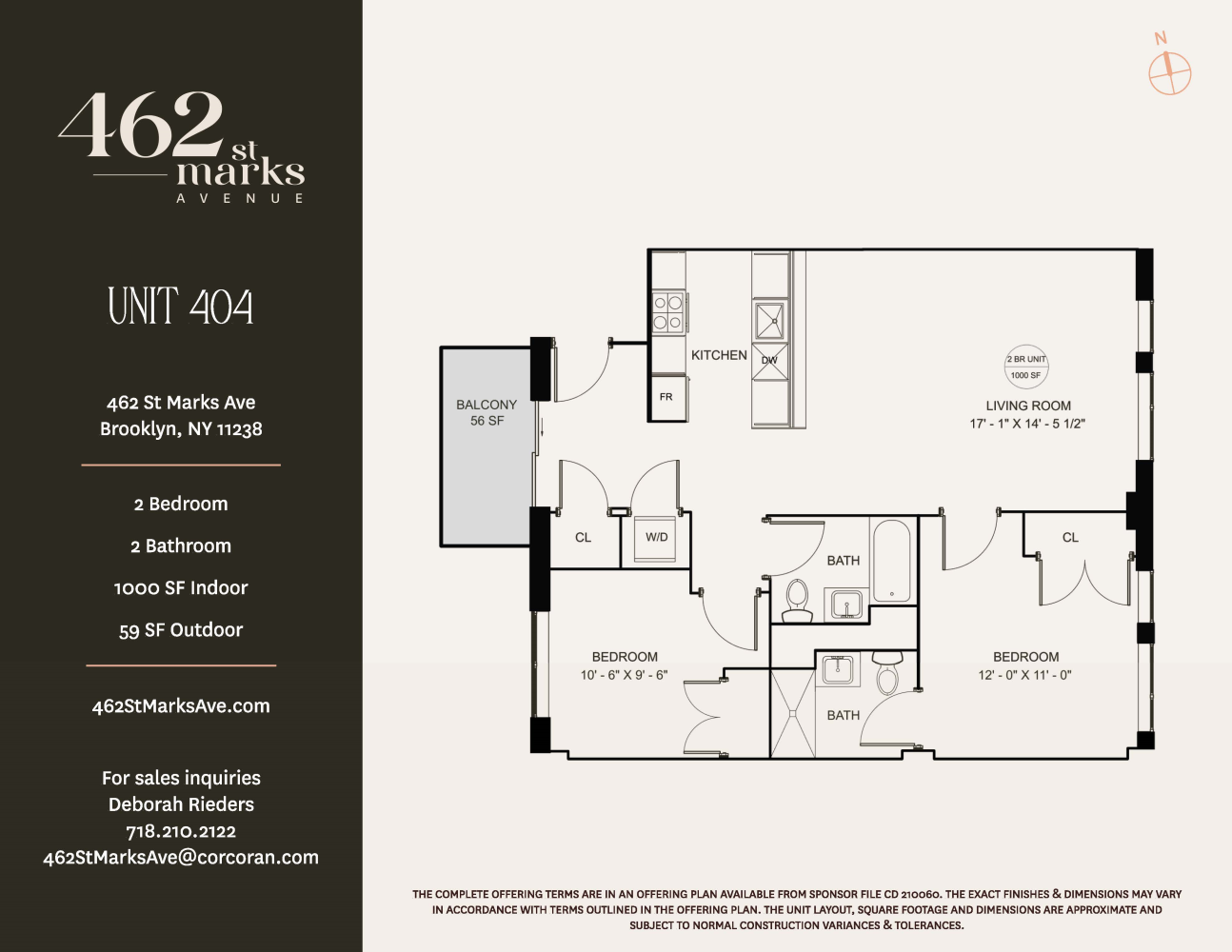 Floorplan for 462 St Marks Avenue, 404