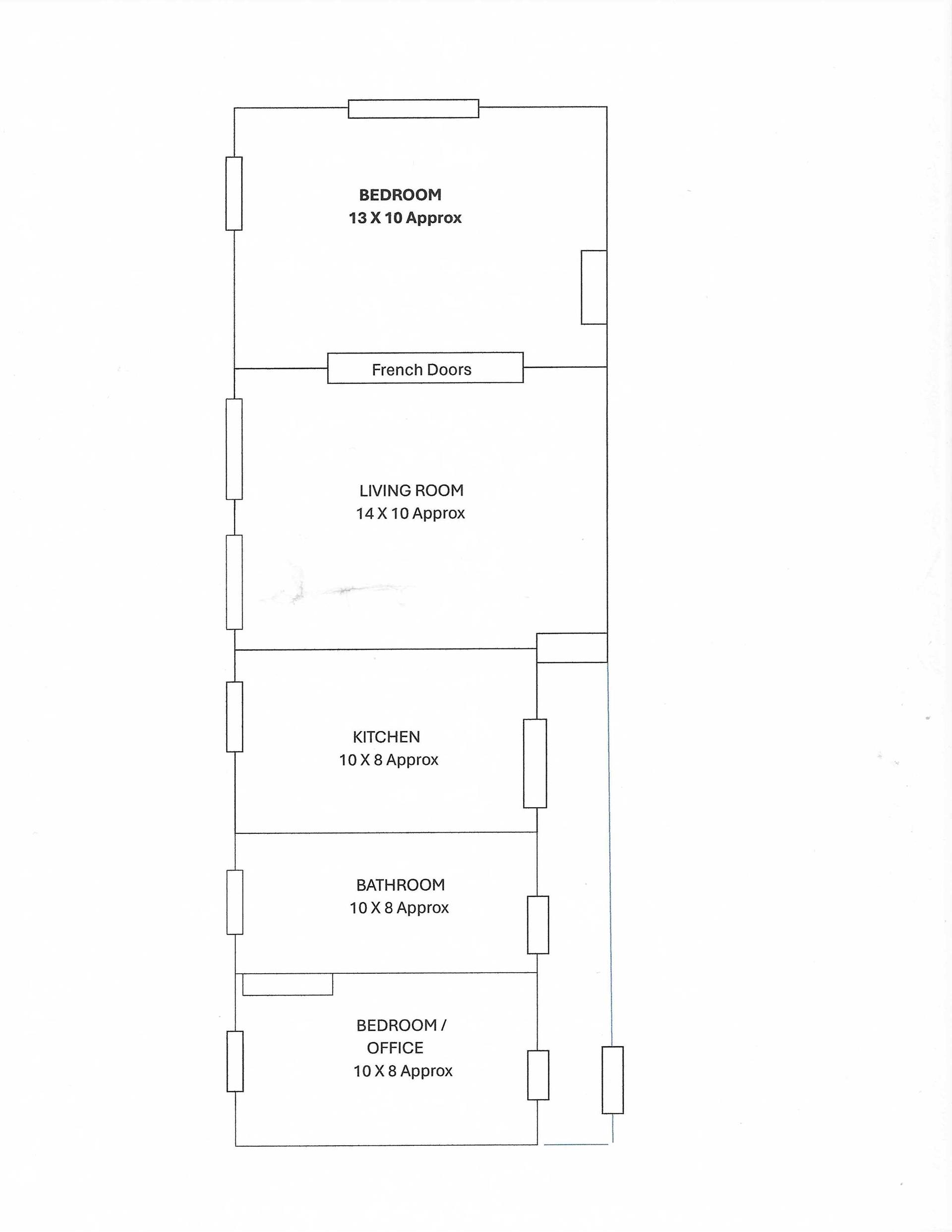 Floorplan for 431 West 121st Street, 1A