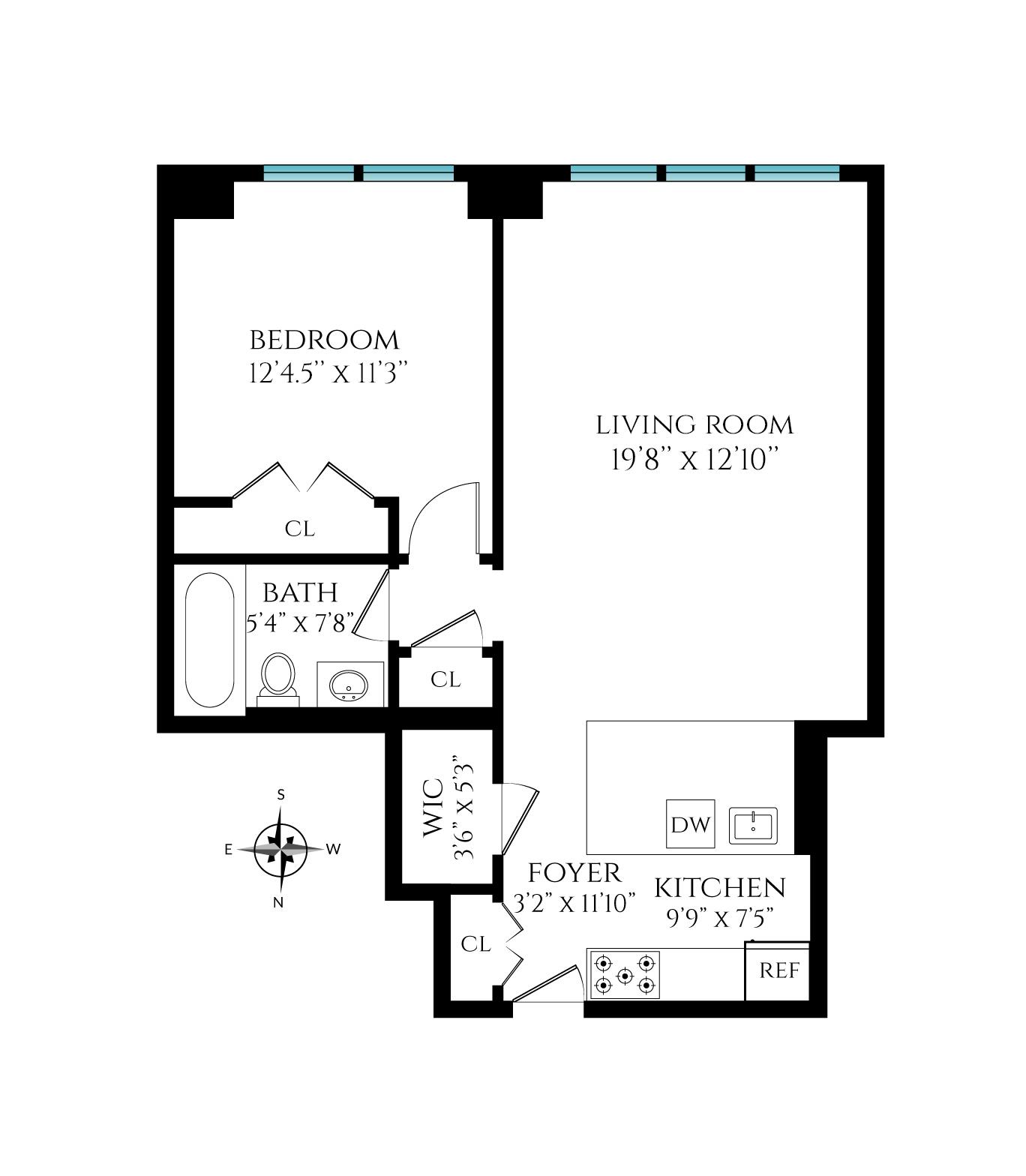 Floorplan for 280 Park Avenue, 8-D