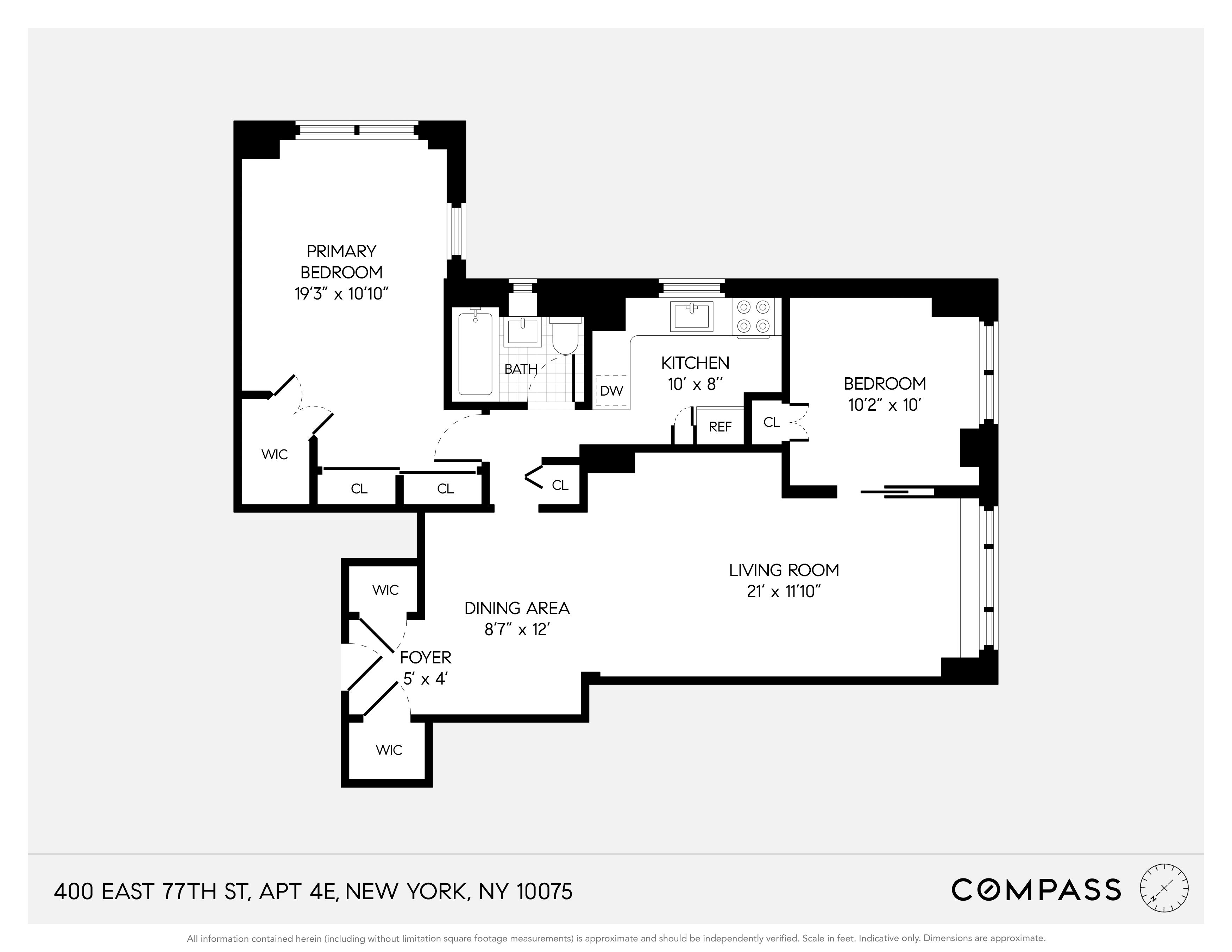 Floorplan for 400 East 77th Street, 4E