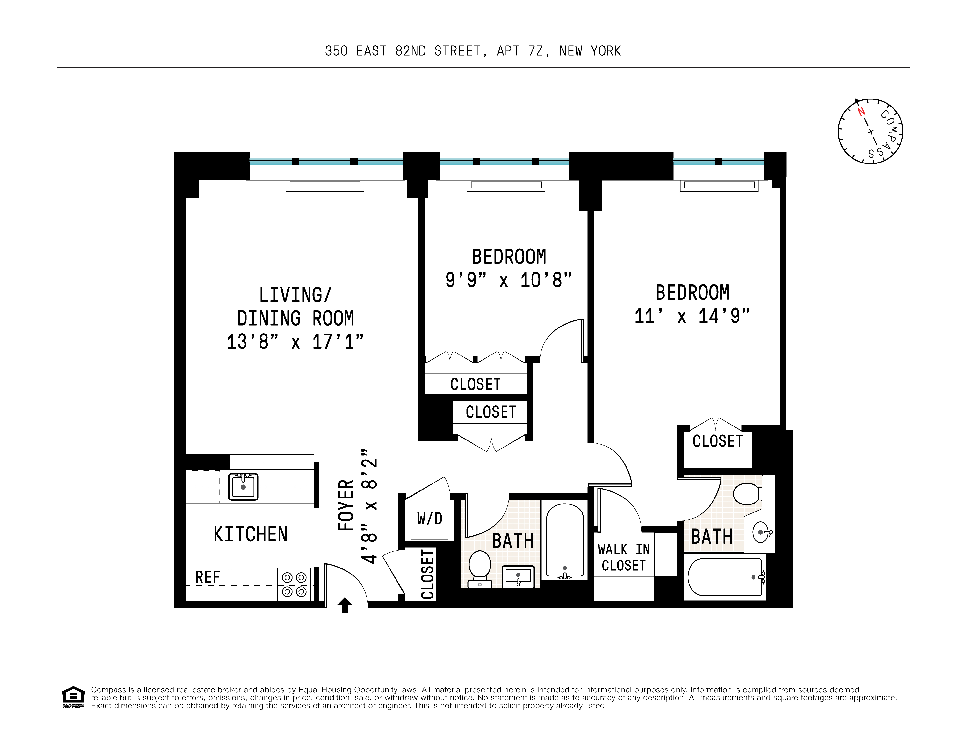 Floorplan for 350 East 82nd Street, 7Z