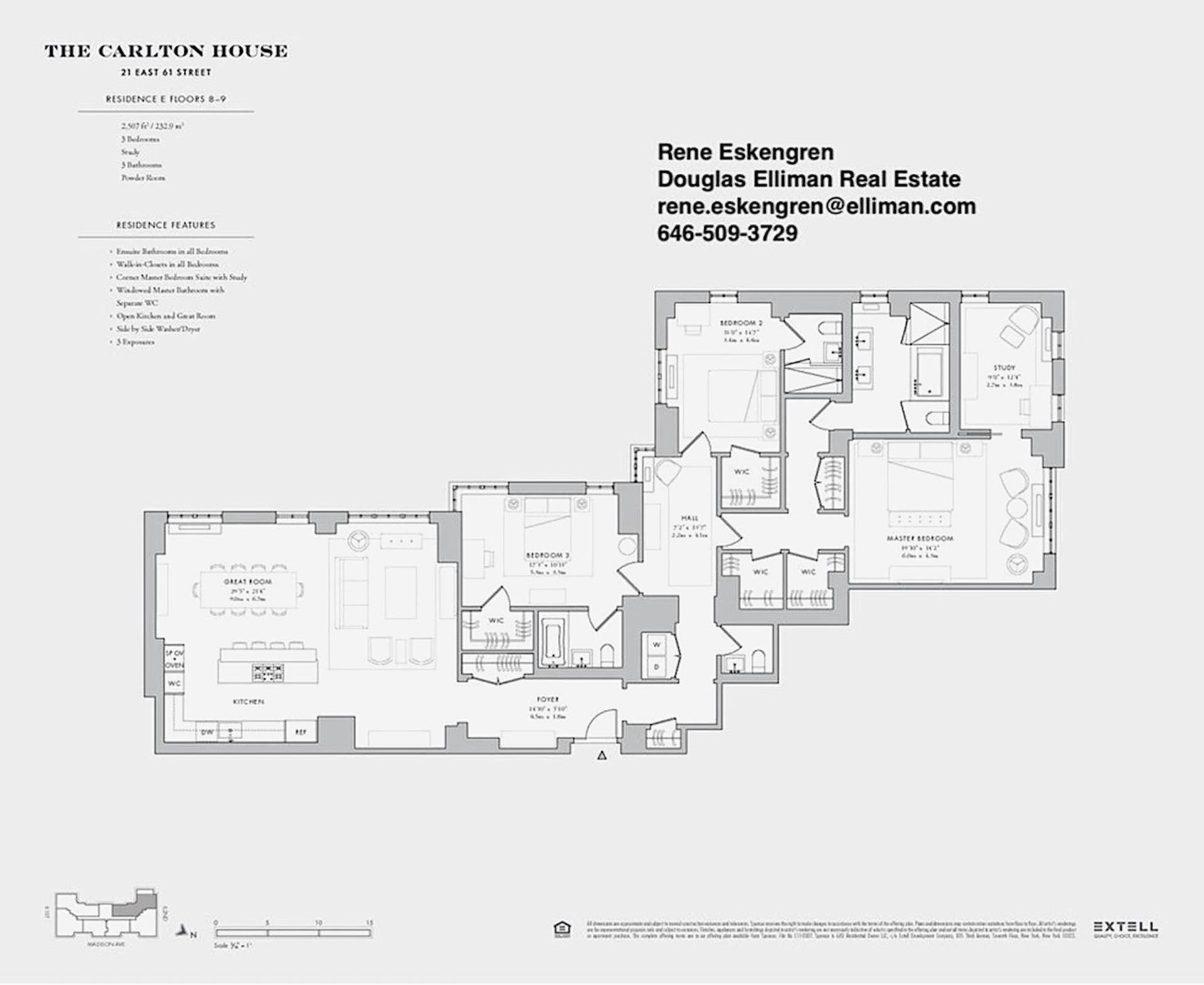 Floorplan for 21 East 61st Street, 8E