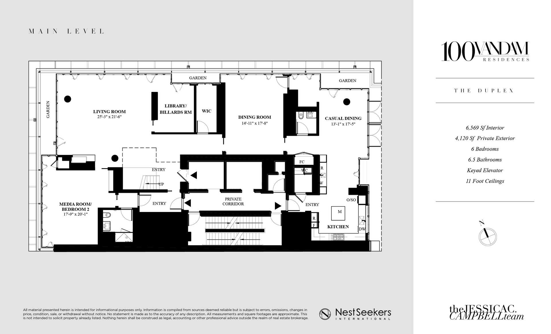 Floorplan for 100 Vandam Street, 20-A