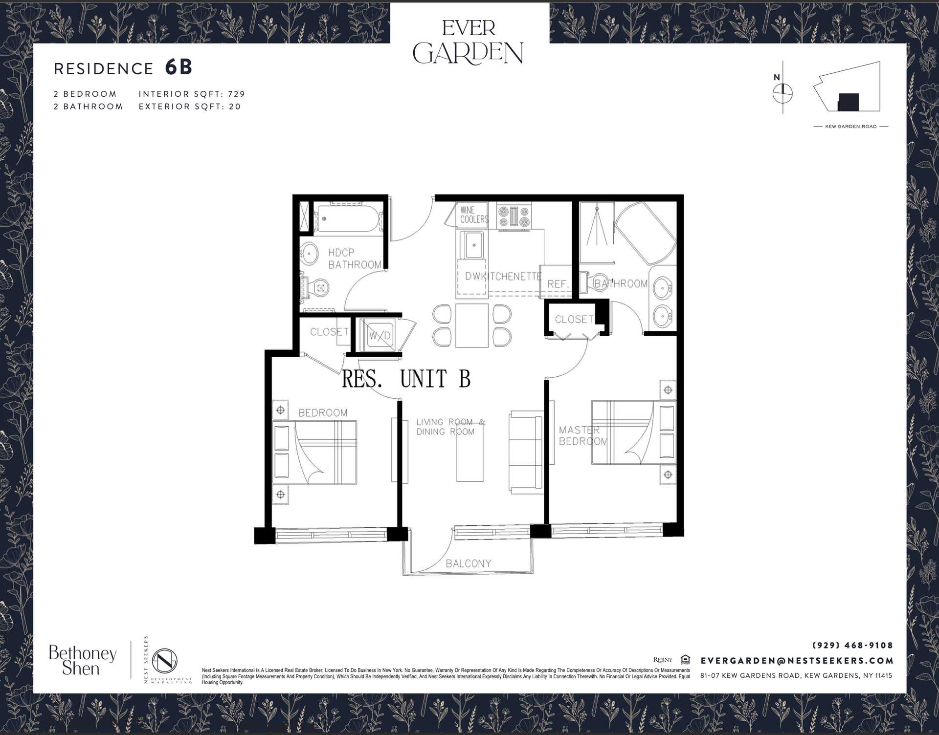 Floorplan for 81-07 Kew Gardens Road, 6-B