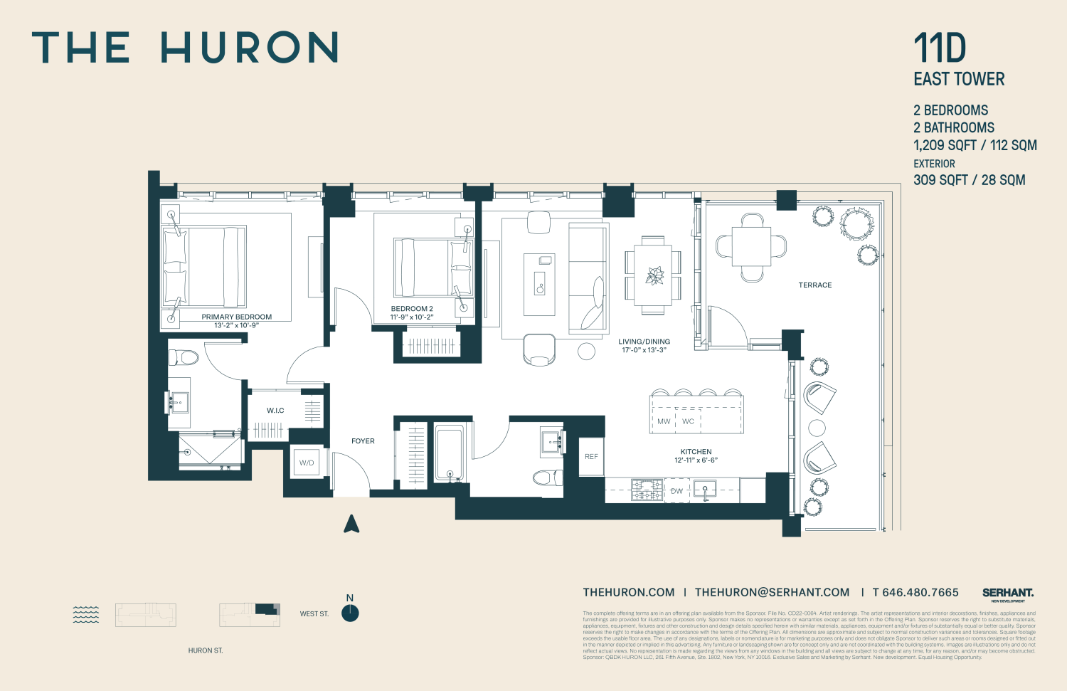 Floorplan for 29 Huron Street, 11DE