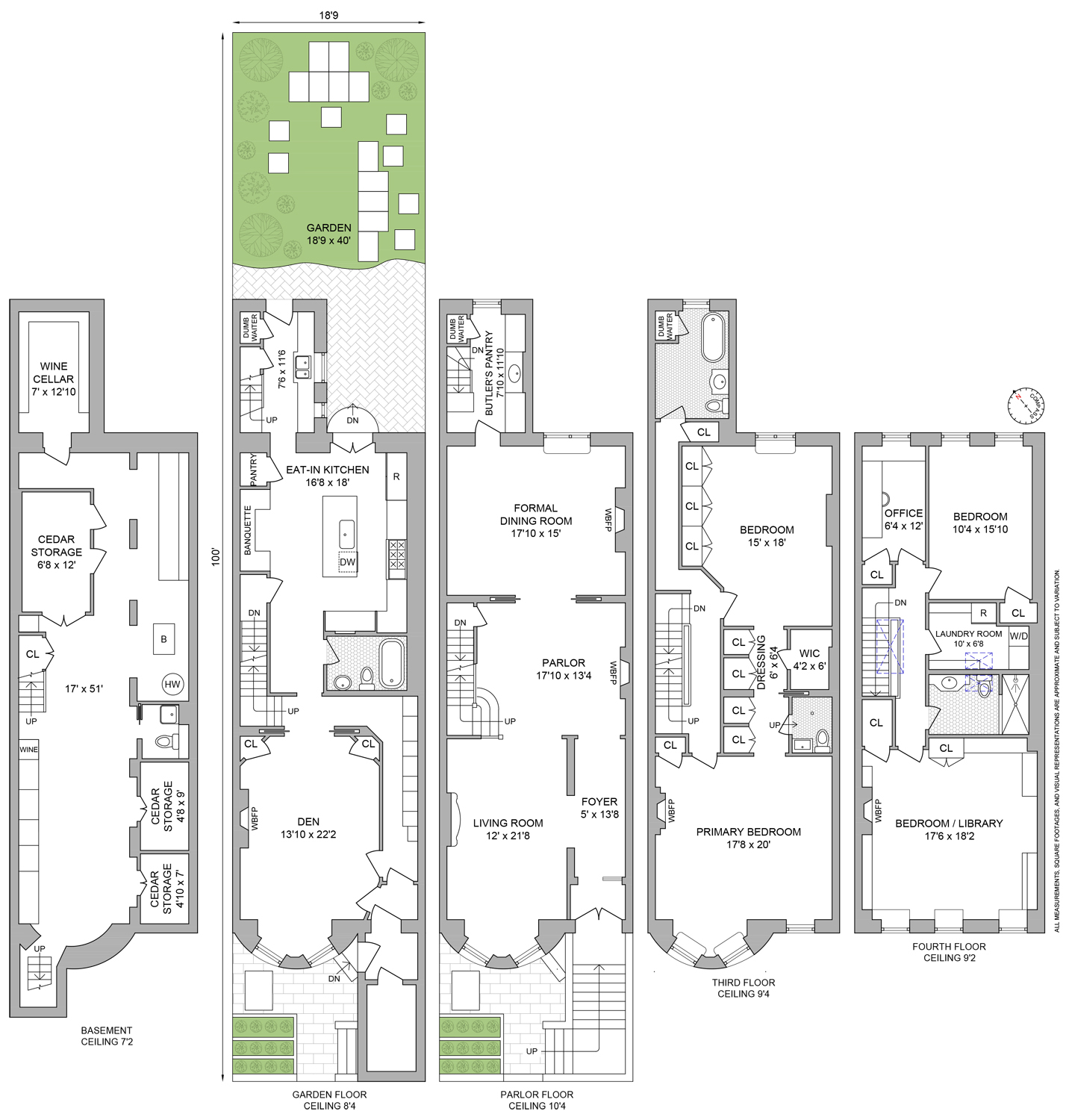 Floorplan for 607 6th Street