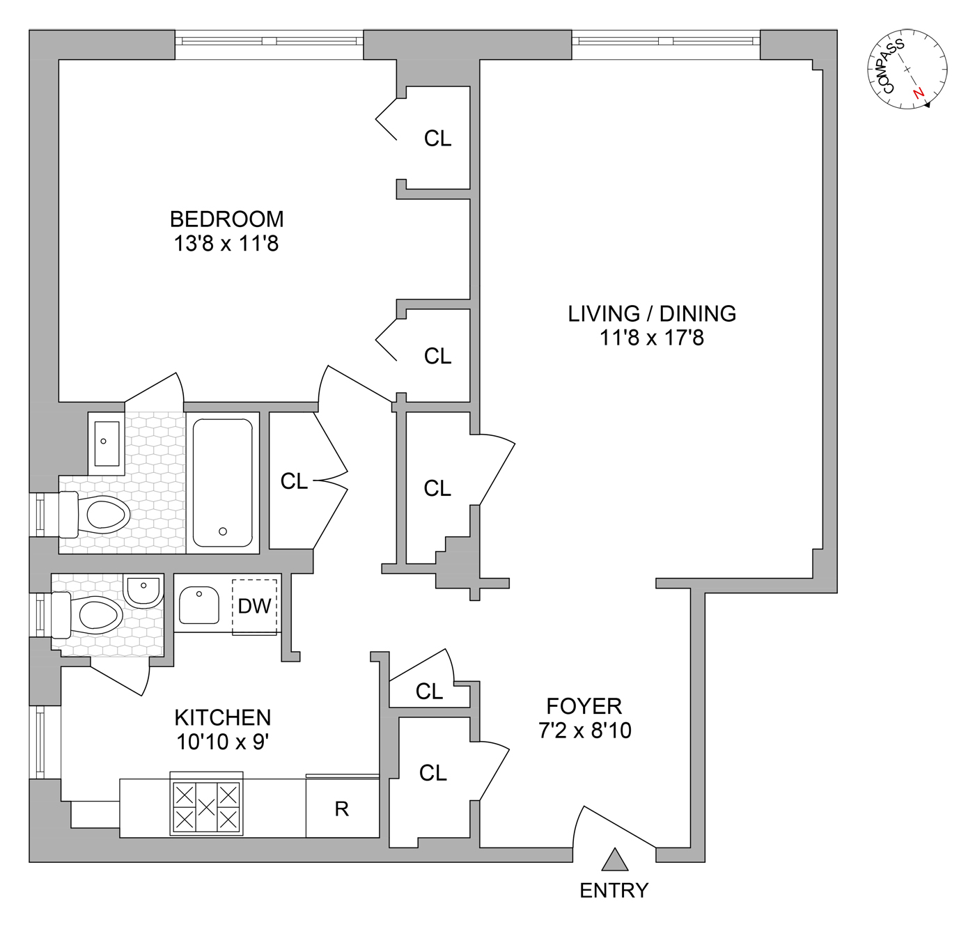 Floorplan for 114 West 70th Street, 3D