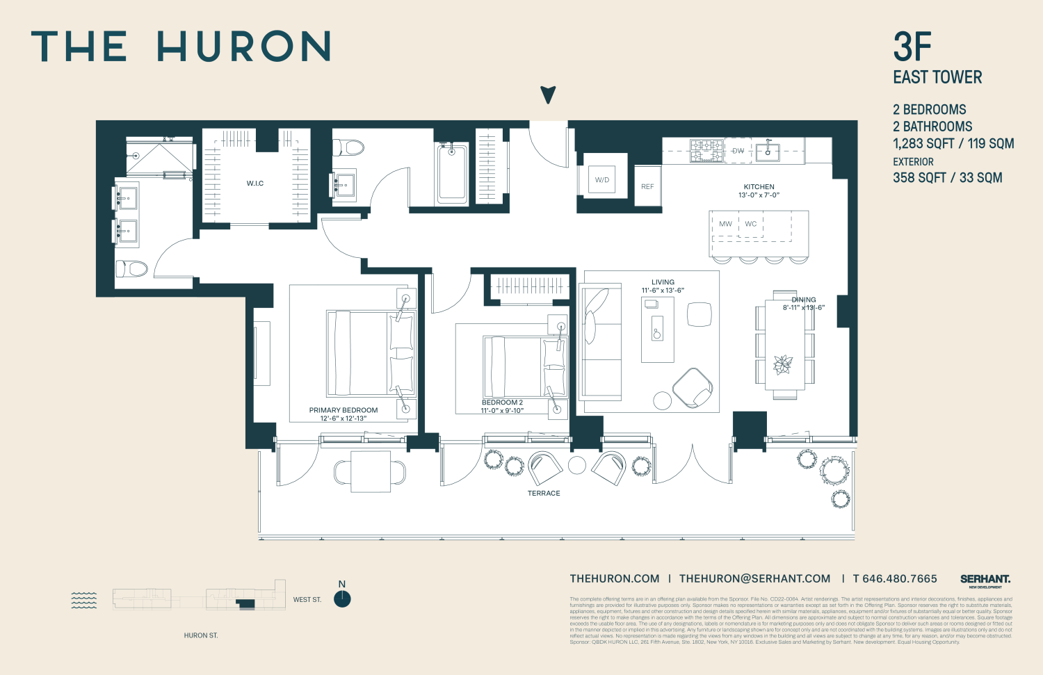 Floorplan for 29 Huron Street, 3FE