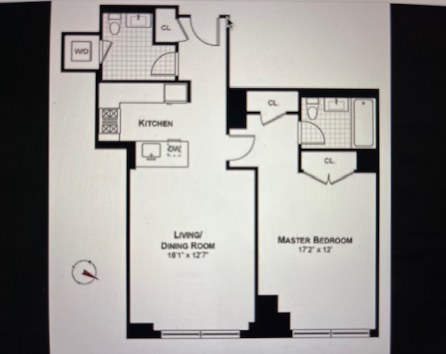 Floorplan for 30 West Street, 22D