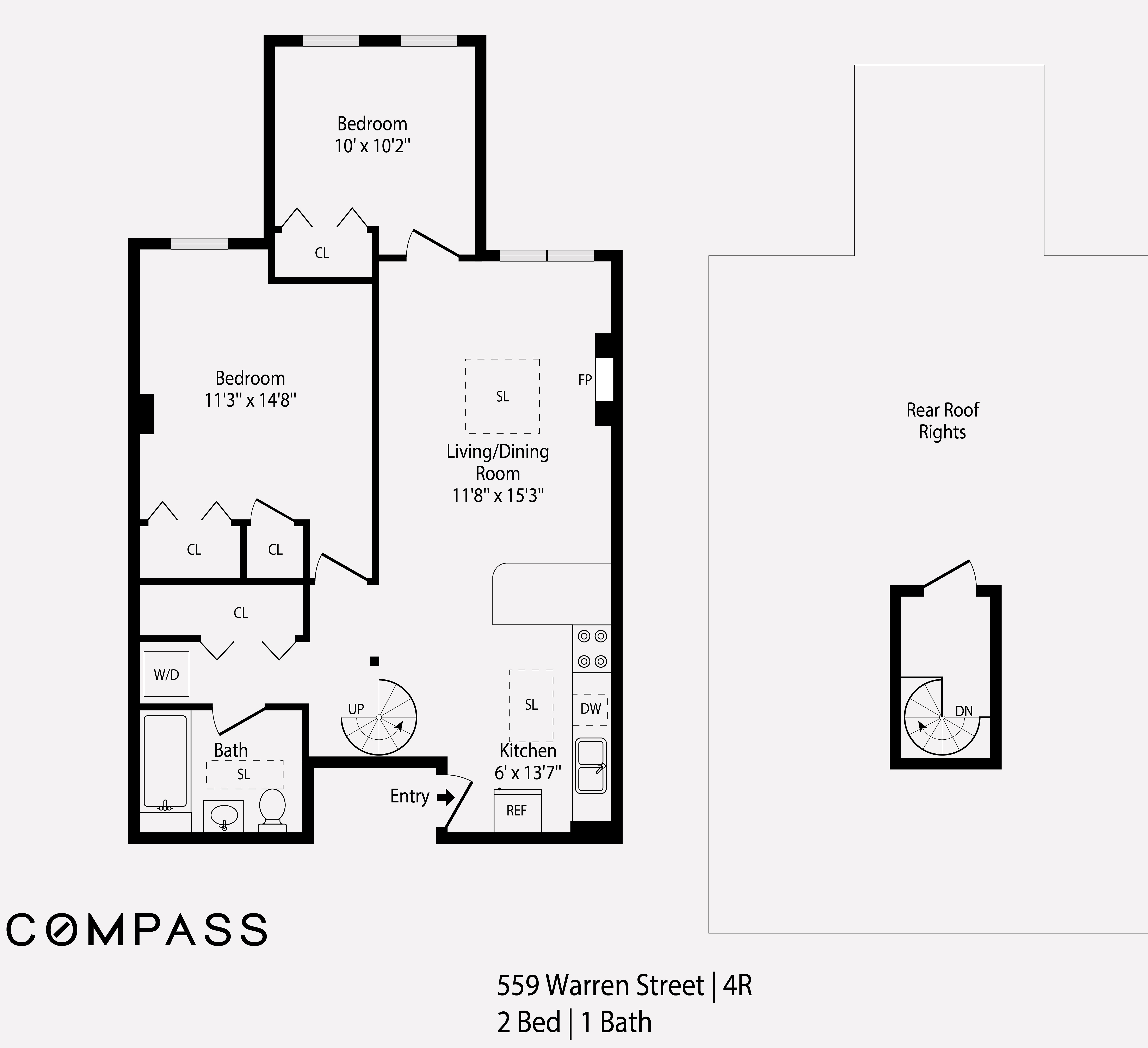 Floorplan for 559 Warren Street, 4R