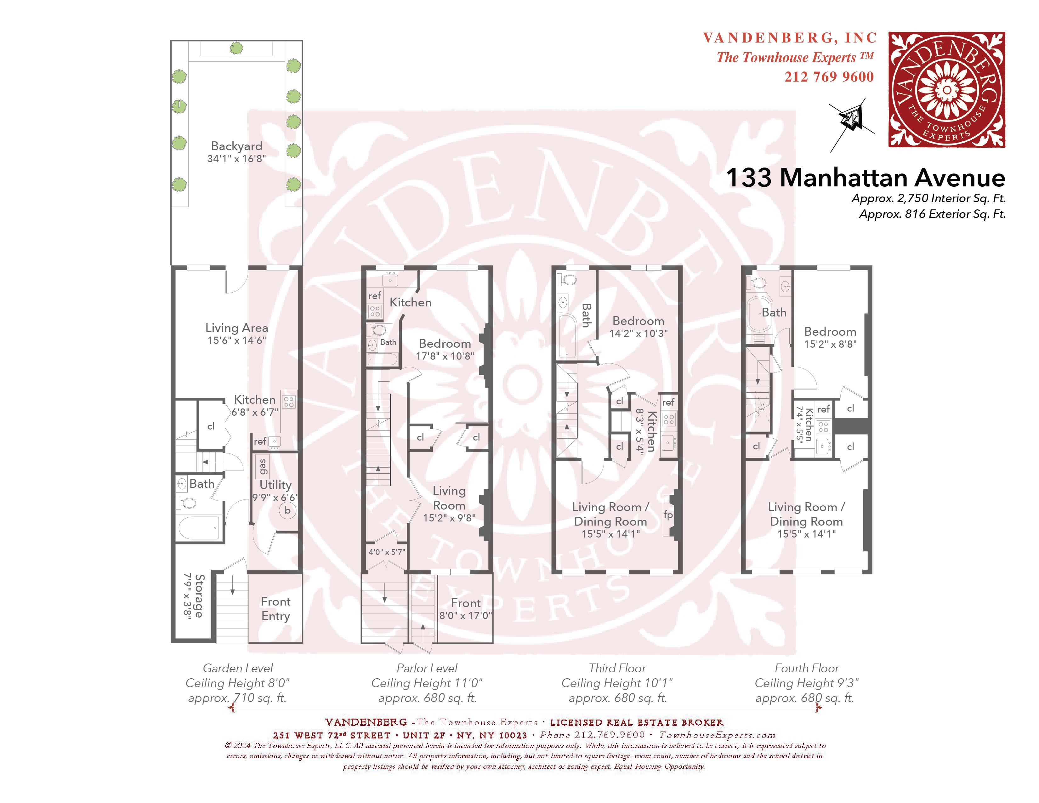 Floorplan for 133 Manhattan Avenue