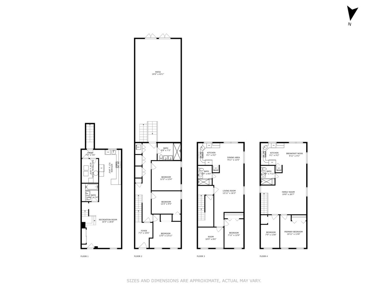 Floorplan for 357 21st Street