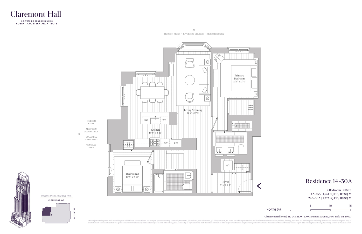 Floorplan for 100 Claremont Avenue, 30A