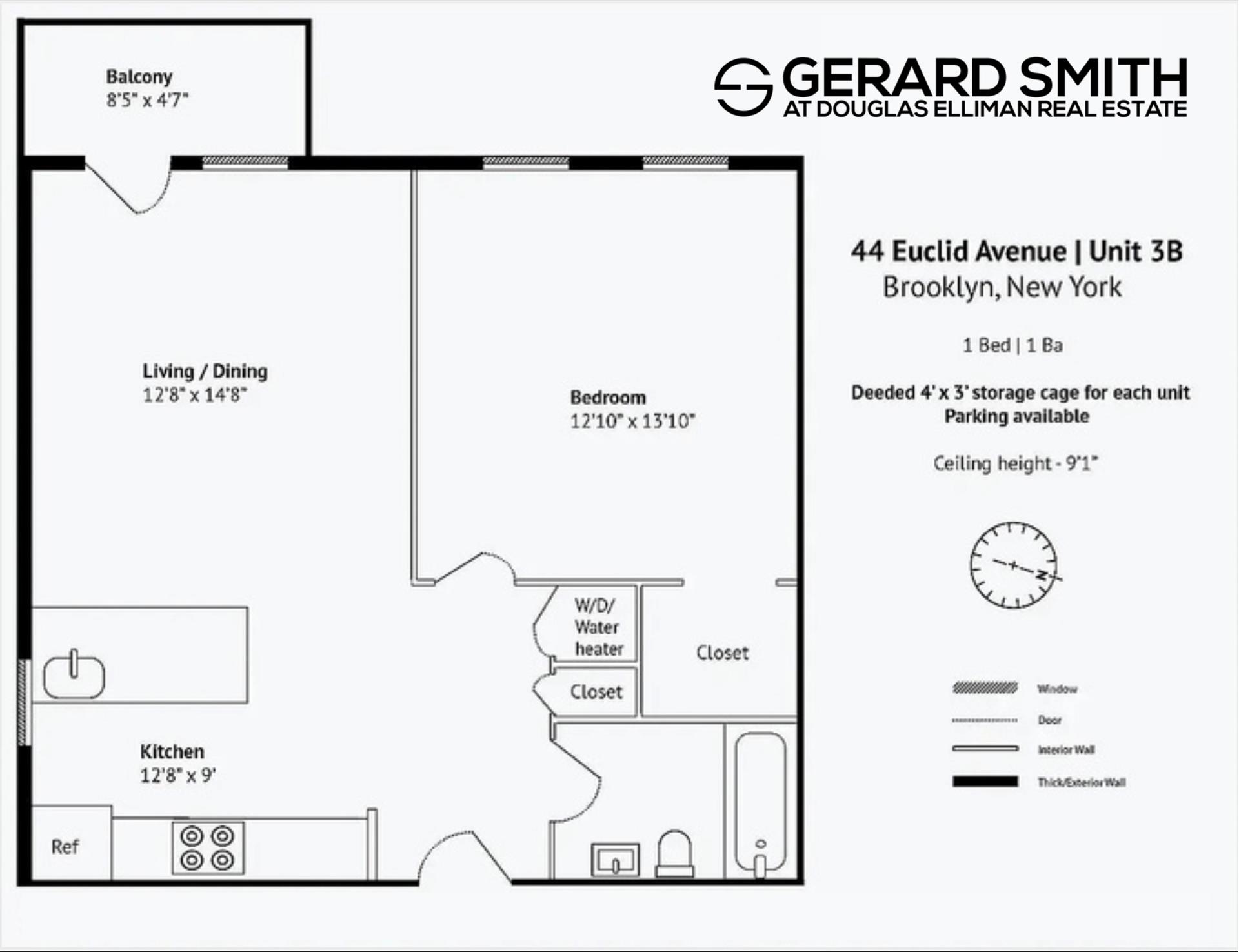 Floorplan for 44 Euclid Avenue, 3B