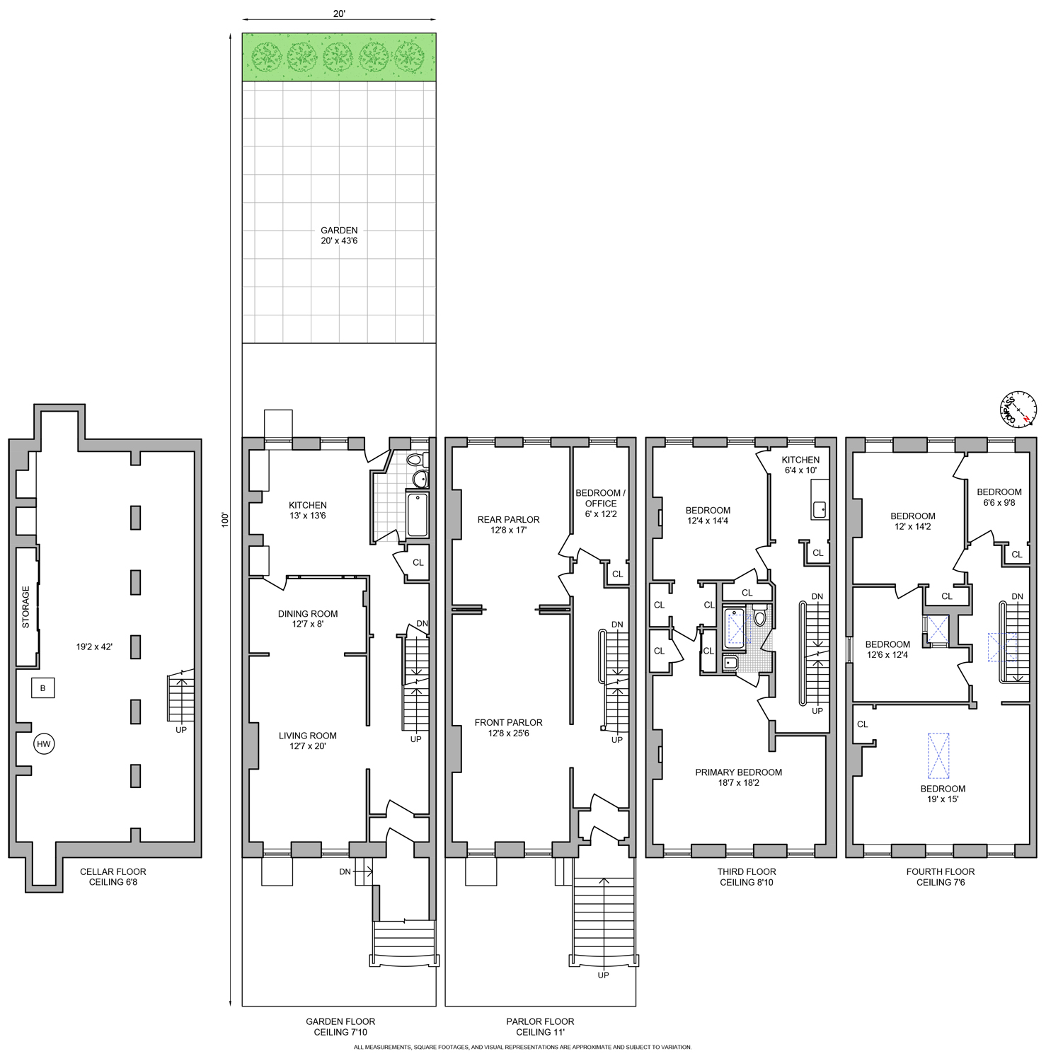 Floorplan for 258 Clifton Place